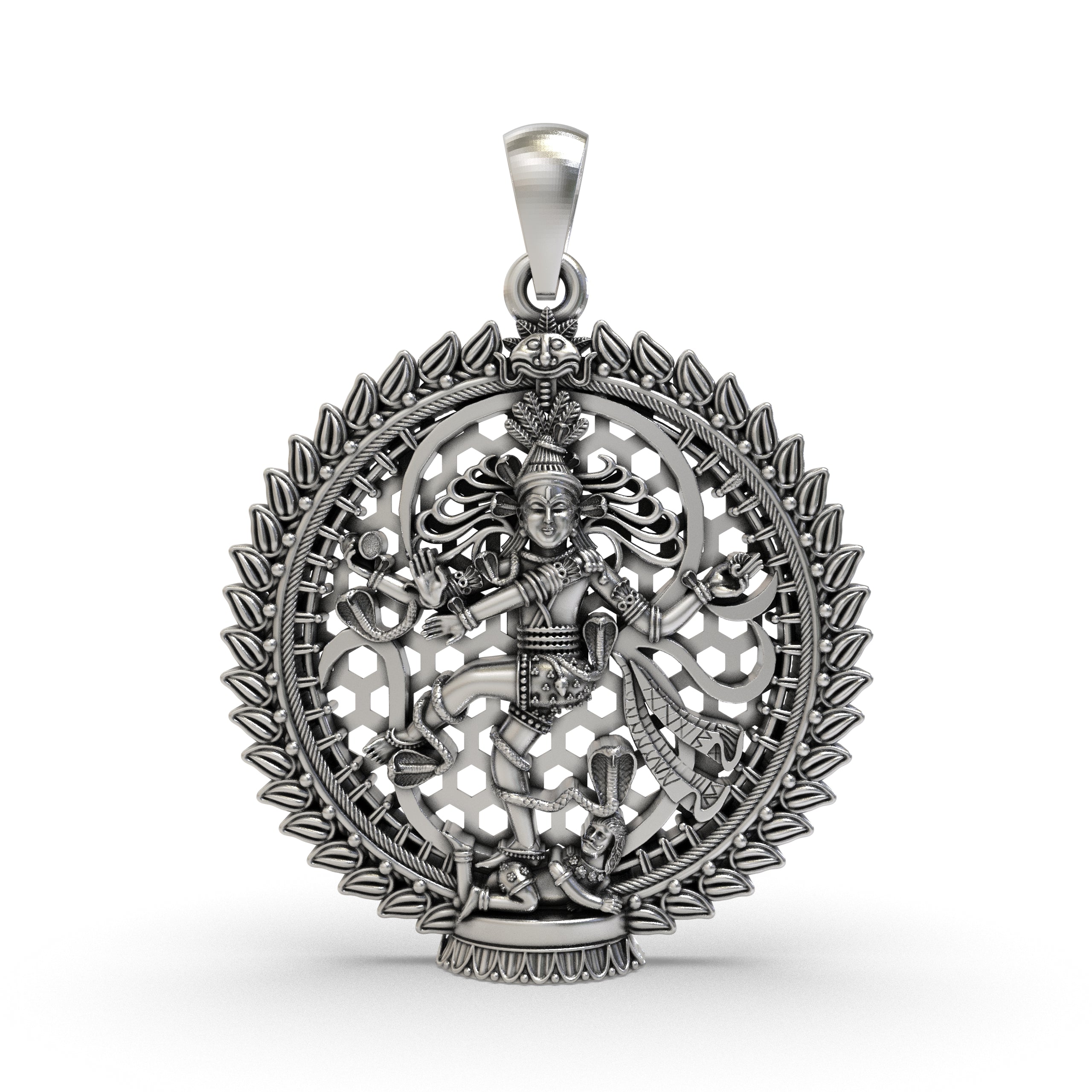 925 Silver Nataraja Pendant – Lord Shiva Dancing Form