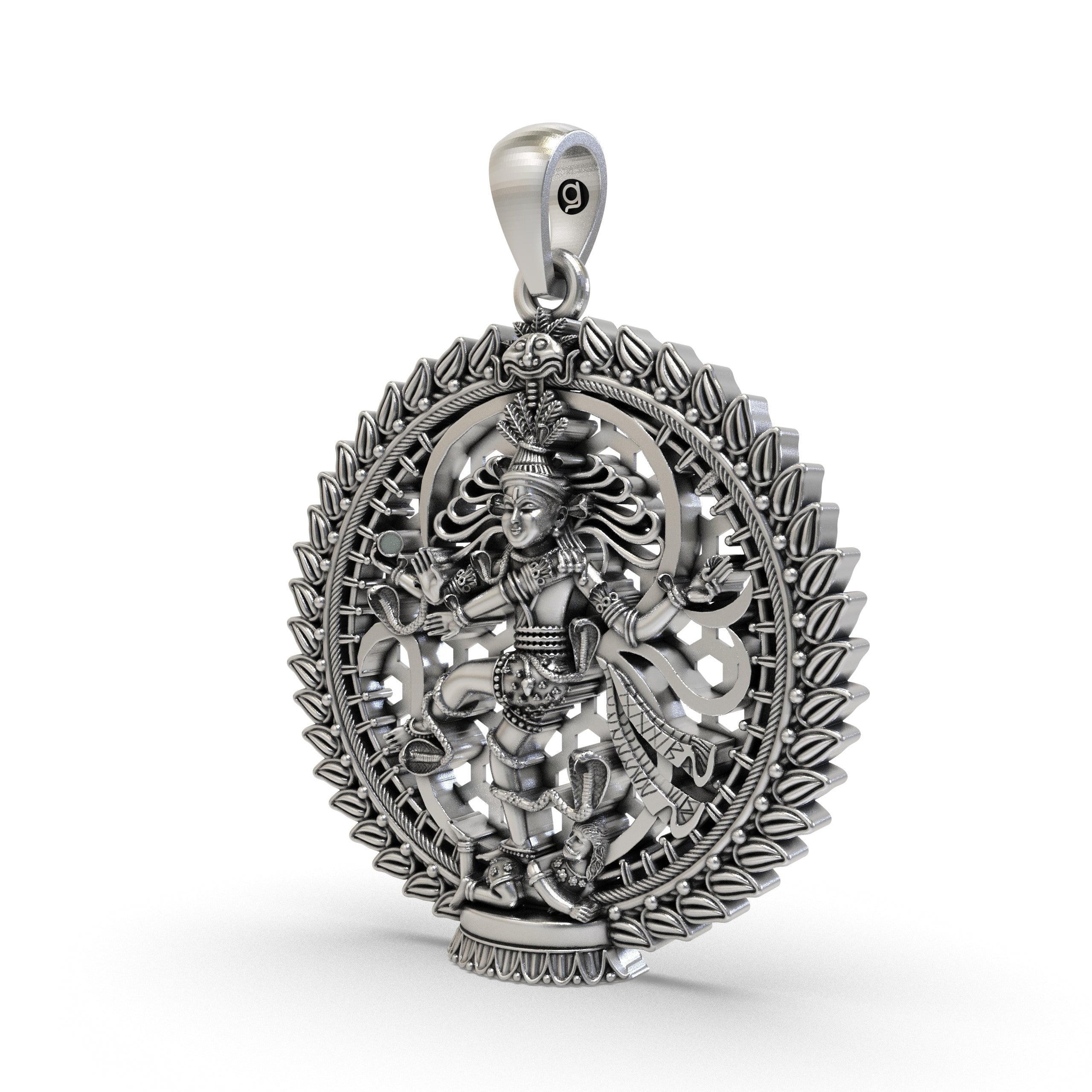 925 Silver Nataraja Pendant – Lord Shiva Dancing Form