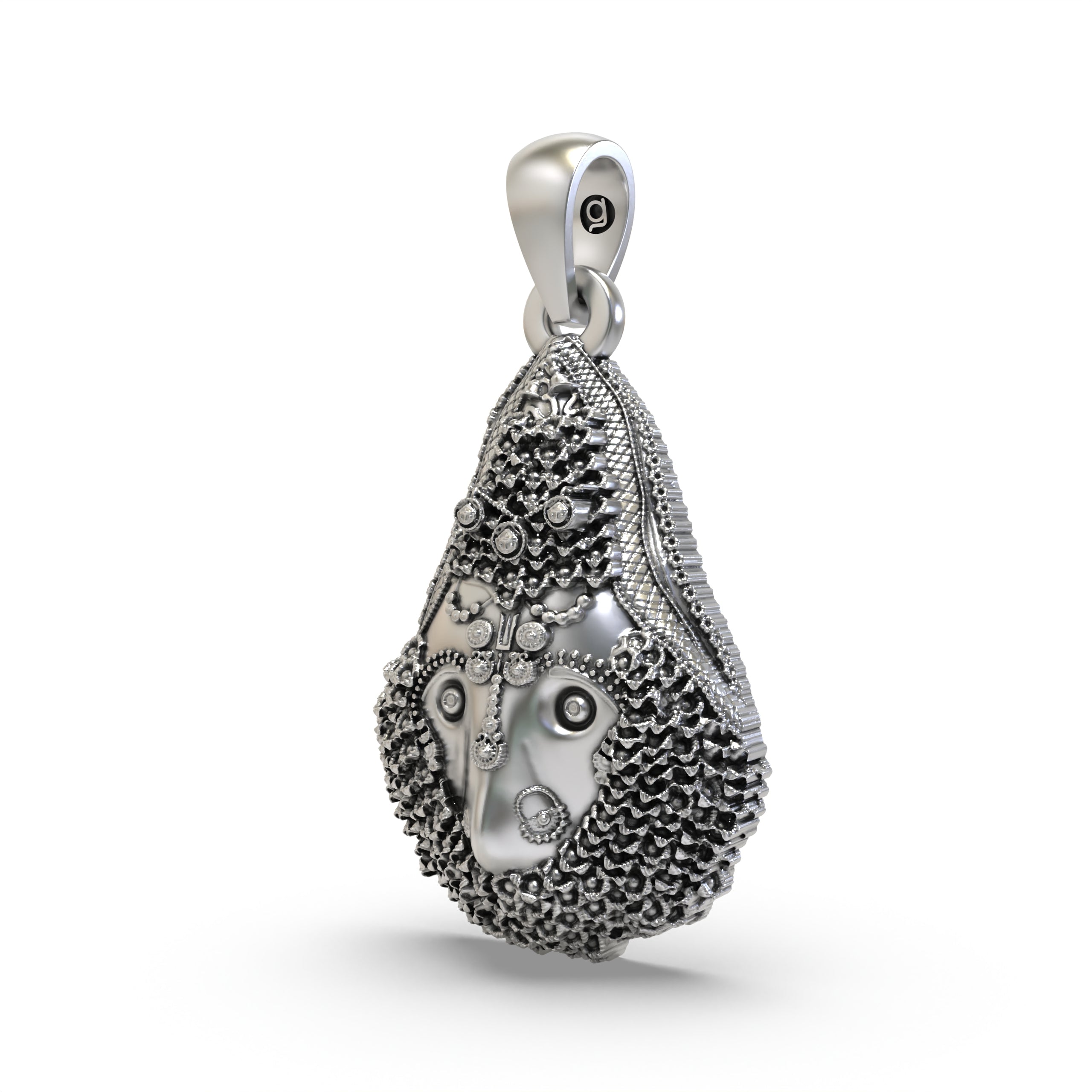 925 Silver Delhi Kali Maa Pendant – Fierce Goddess Kali Spiritual Jewelry