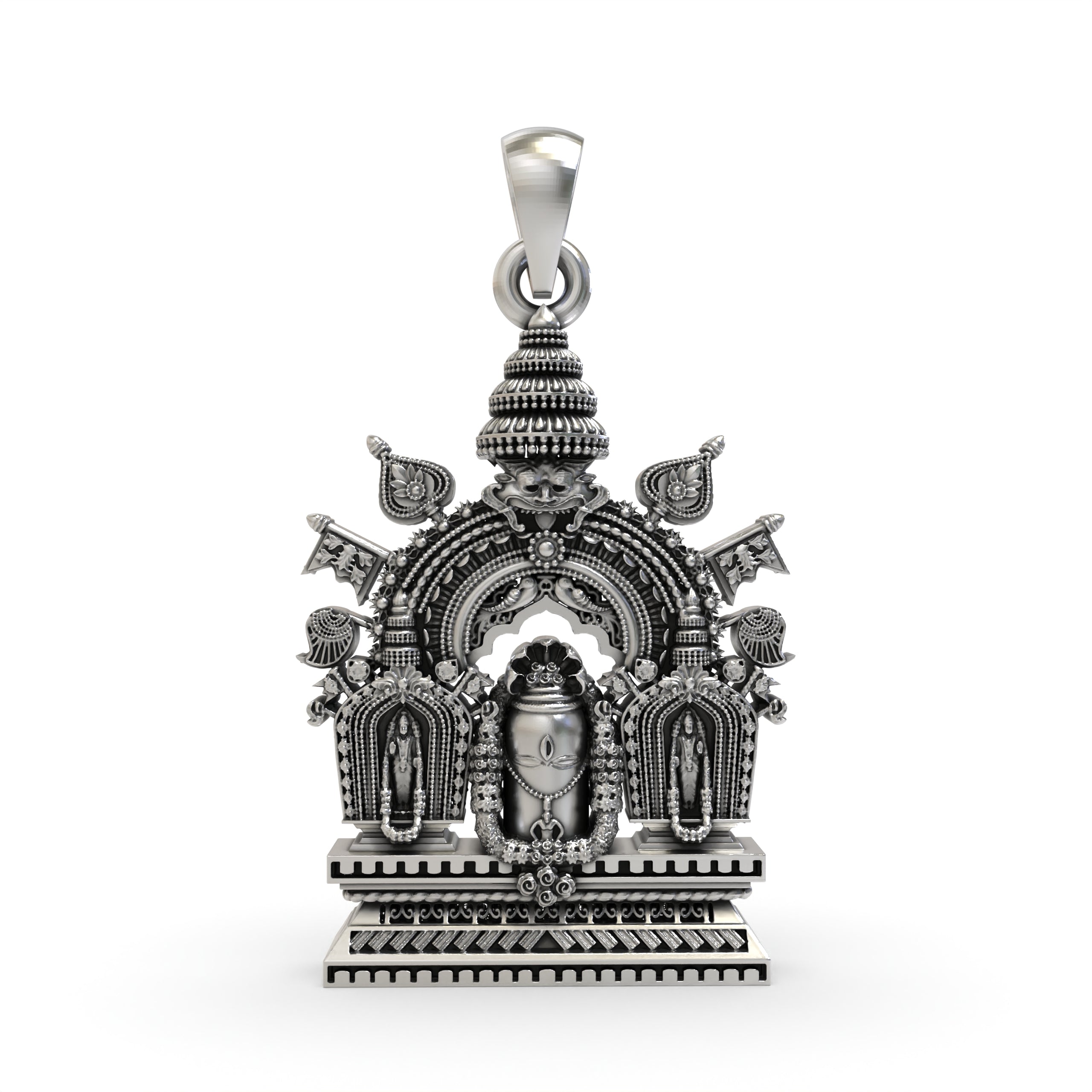 925 Silver Shivling Pendant – Divine Lord Shiva Lingam Amulet | Spiritual Protection Jewelry