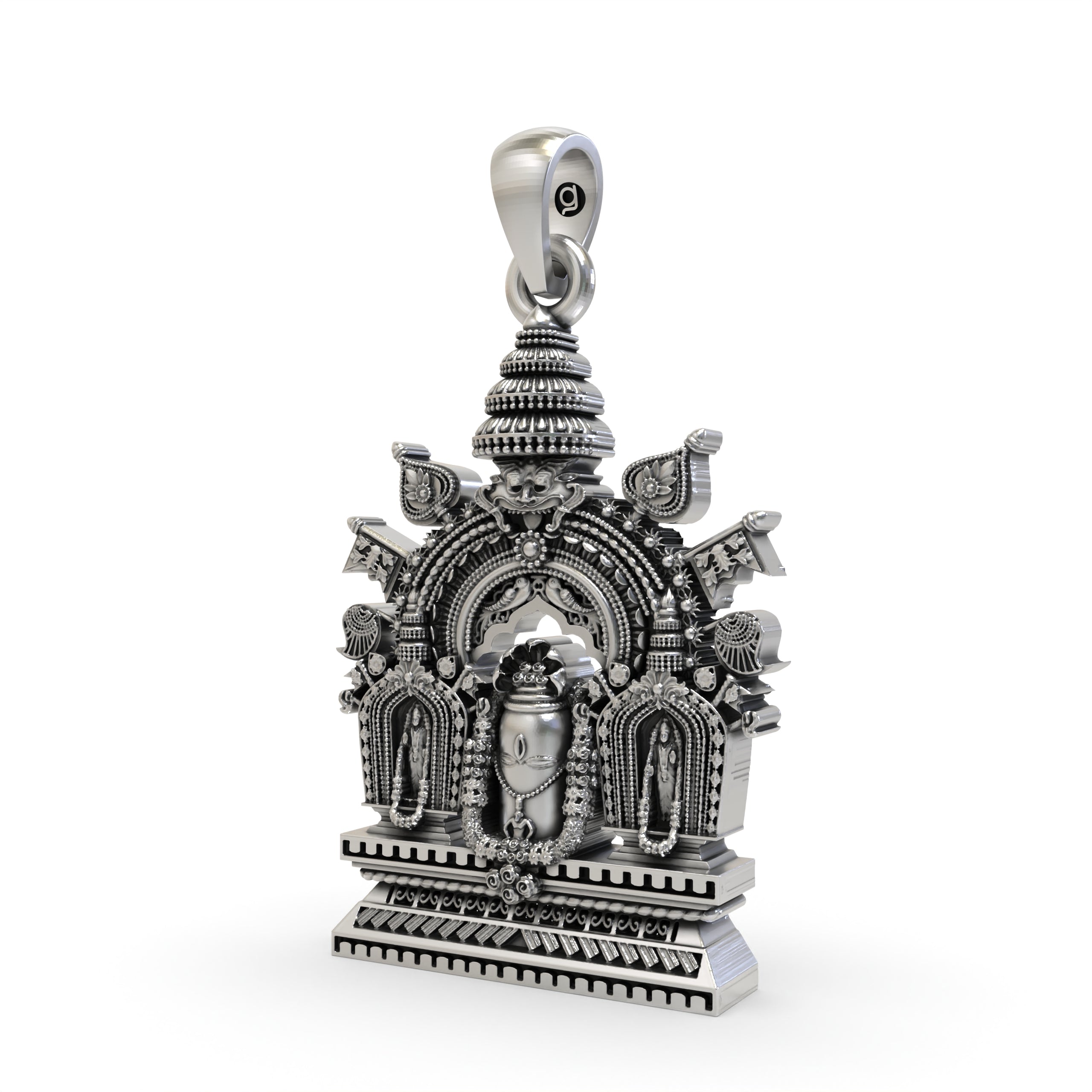 925 Silver Shivling Pendant – Divine Lord Shiva Lingam Amulet | Spiritual Protection Jewelry