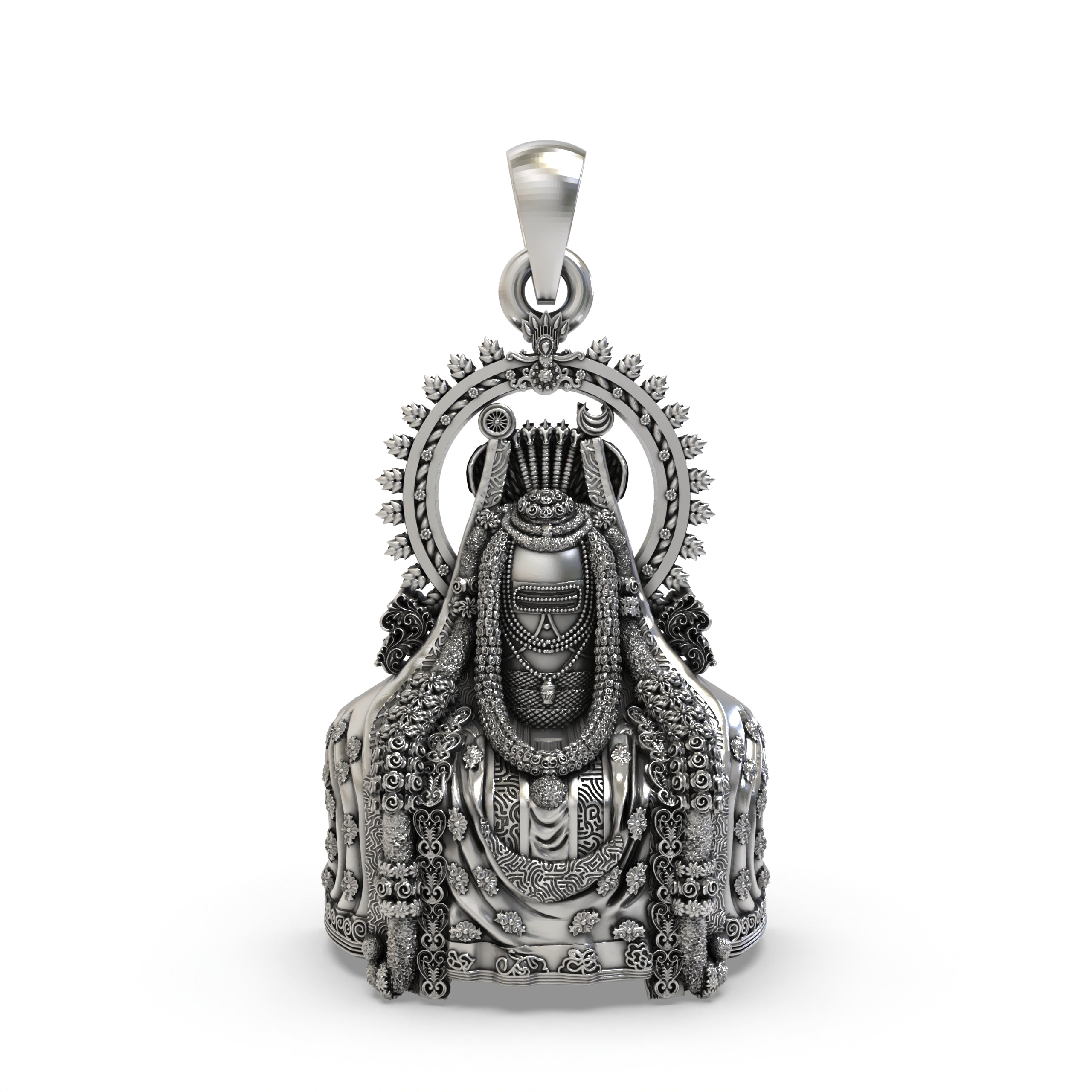 925 Silver Arunachala Shiva Lingam Pendant – Sacred Symbol of Lord Shiva & Mount Arunachala Energy