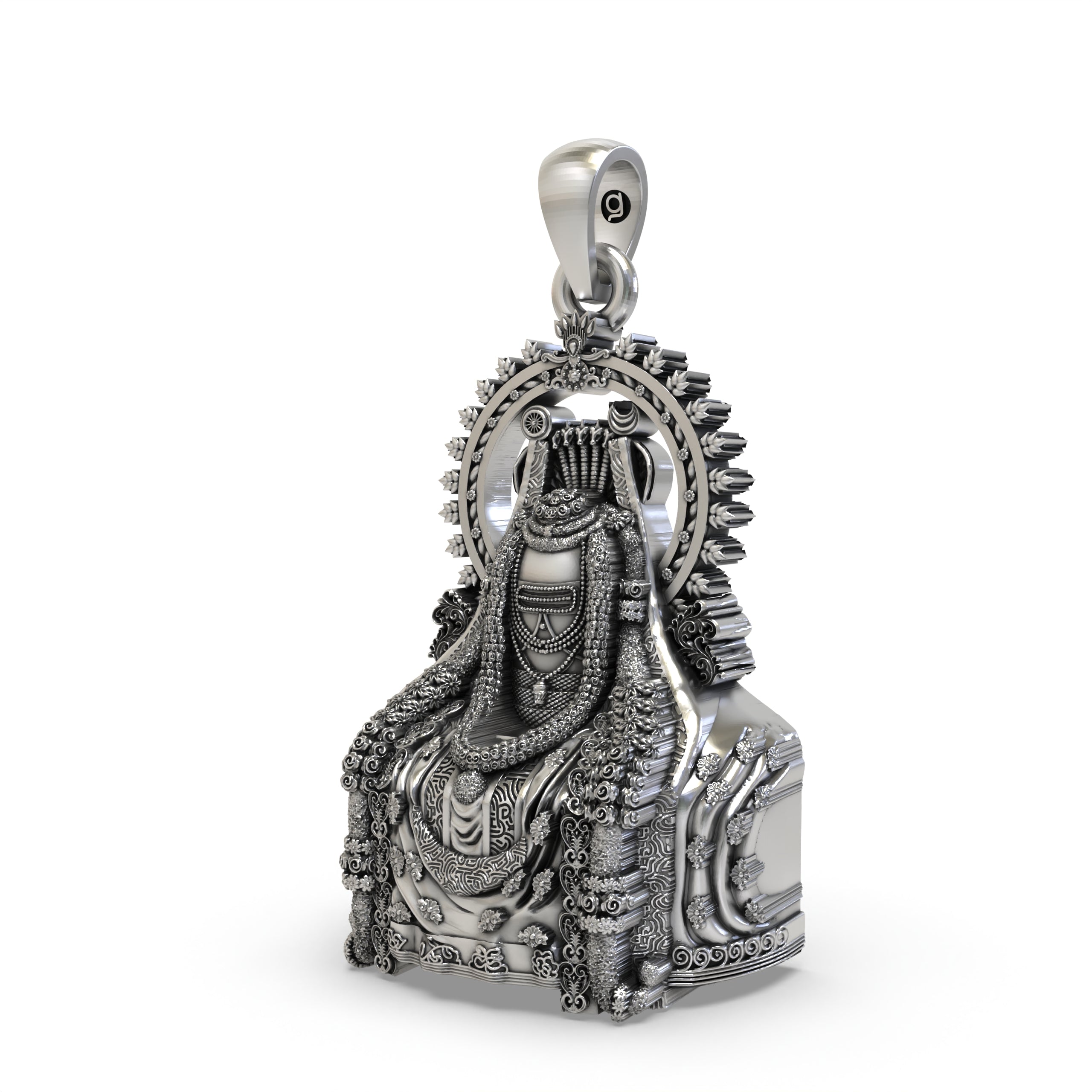 925 Silver Arunachala Shiva Lingam Pendant – Sacred Symbol of Lord Shiva & Mount Arunachala Energy