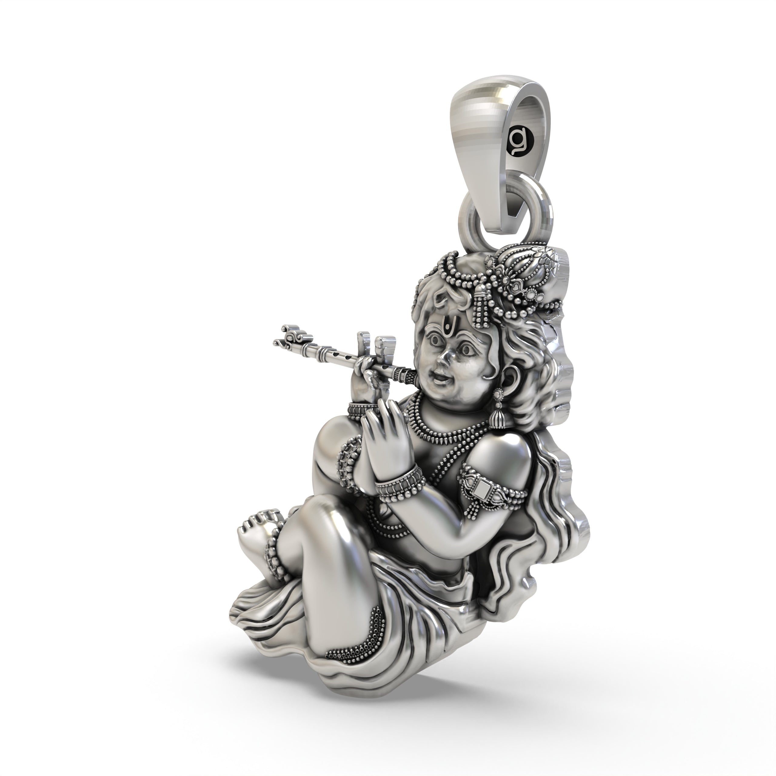 925 Silver Bal Gopal Pendant – Divine Baby Krishna Jewelry