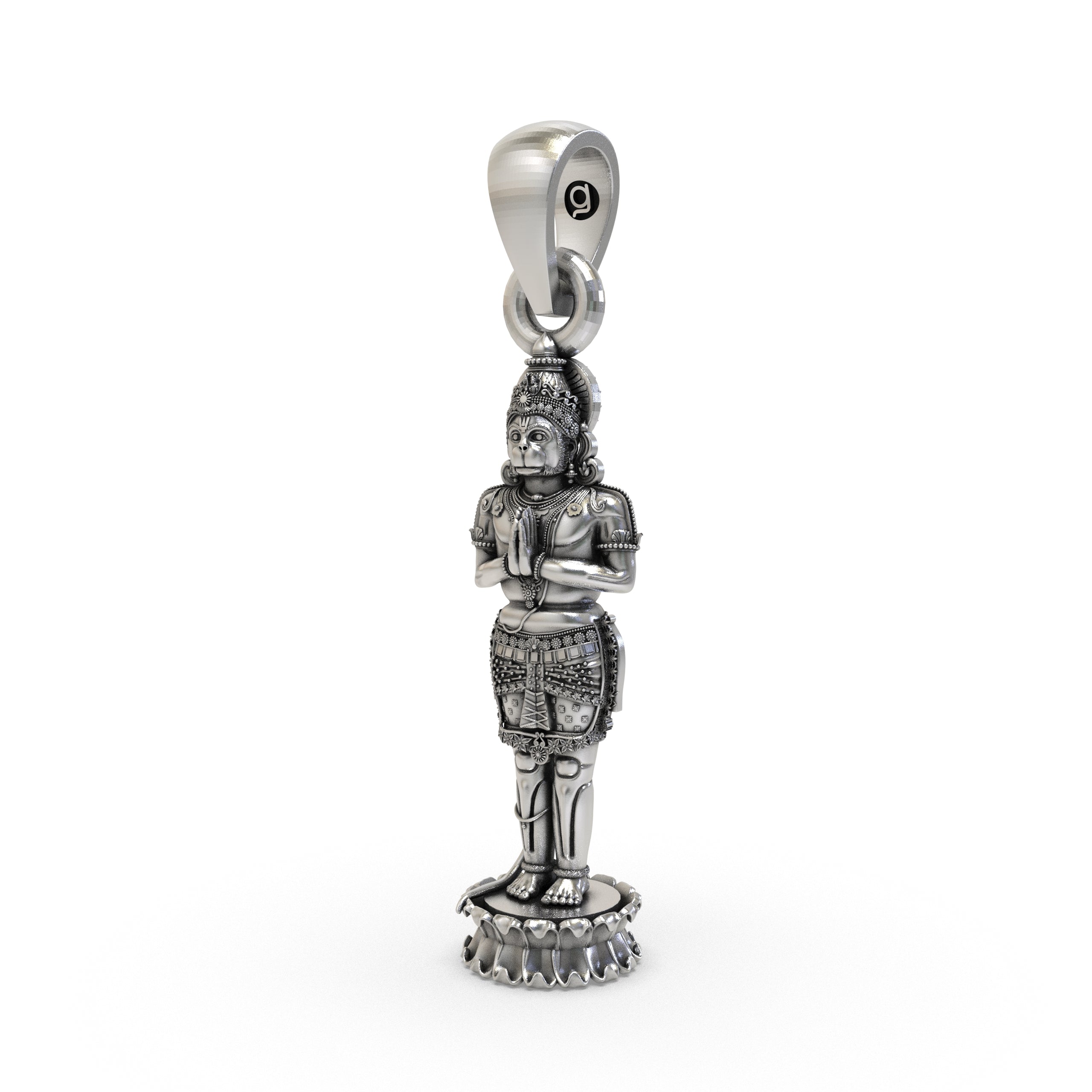 925 Silver Hanumanji Pendant – Divine Strength & Protection | Lord Hanuman Spiritual Jewelry