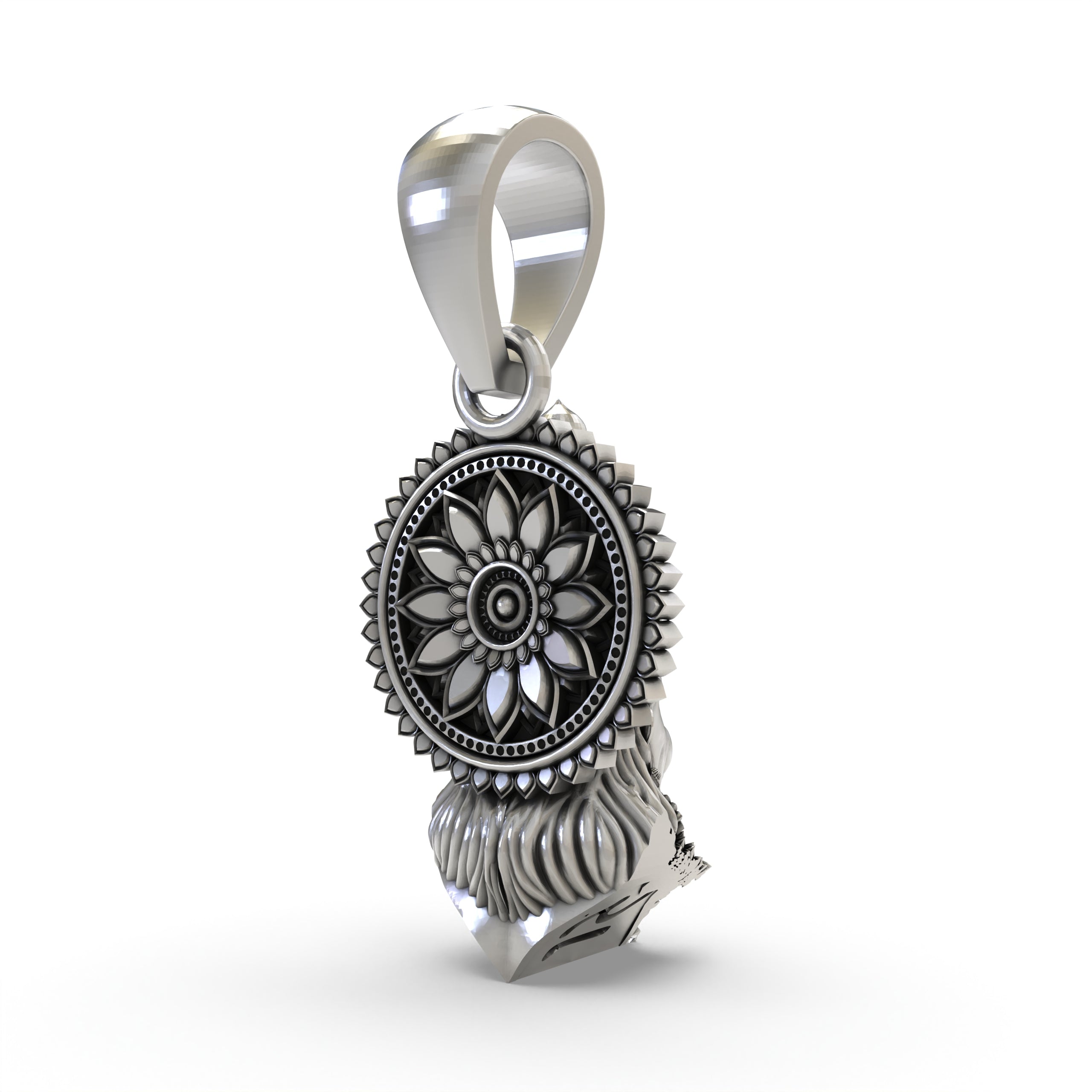 925 Silver Hanumanji Face Pendant – Lord Hanuman Jewelry | Handmade Devotional Pendant for Strength & Protection