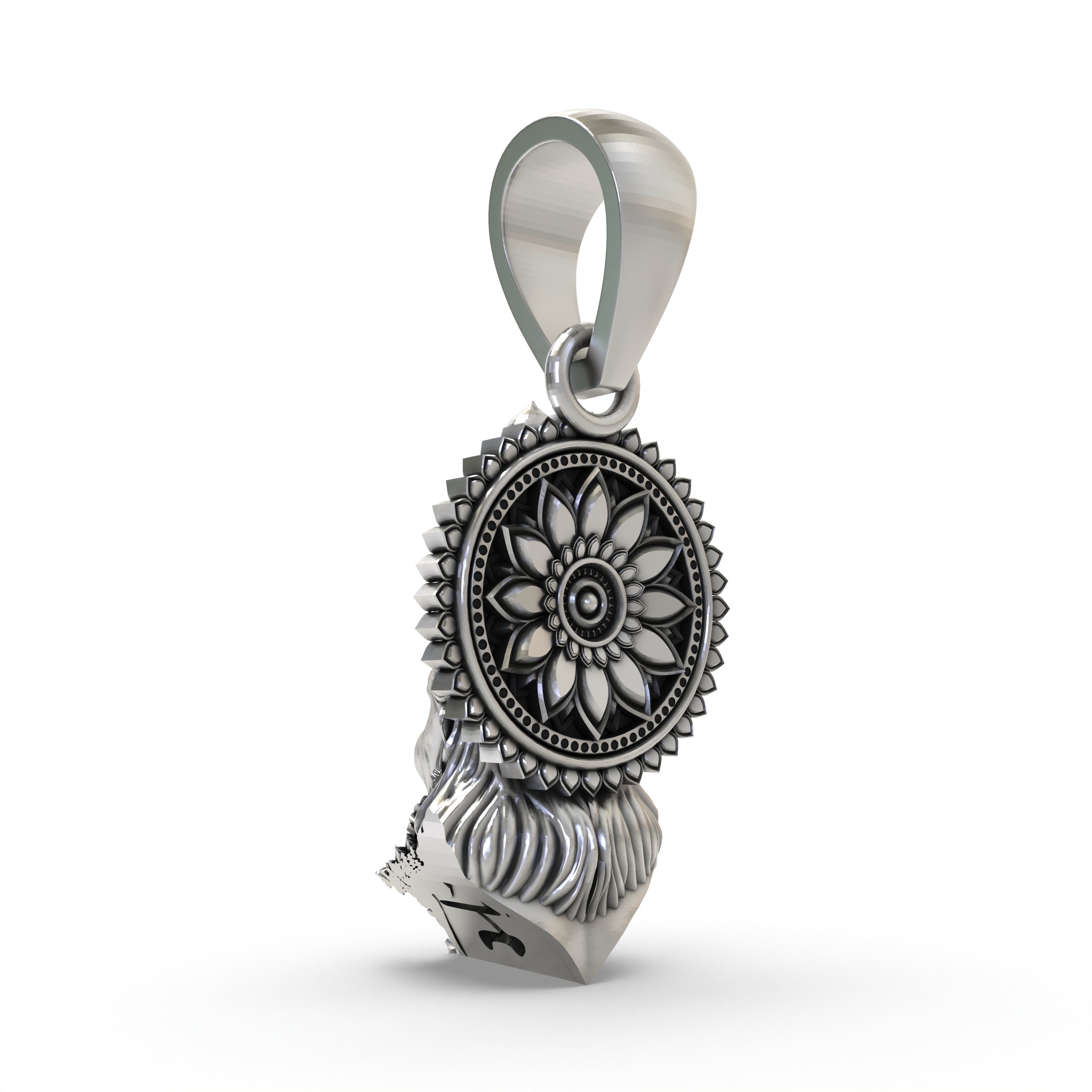 925 Silver Hanumanji Face Pendant – Lord Hanuman Jewelry | Handmade Devotional Pendant for Strength & Protection
