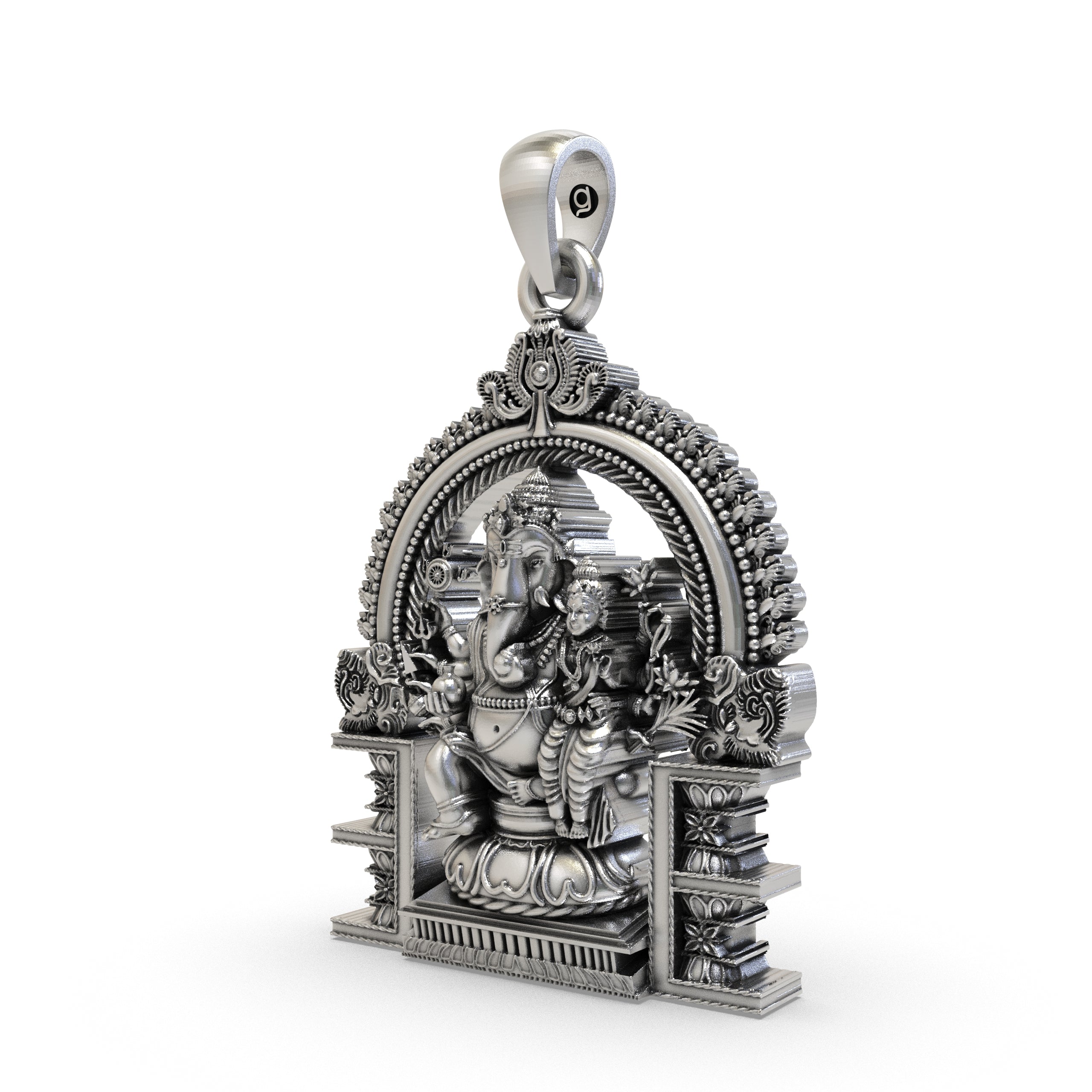 925 Silver Vallabha Ganapathi Pendant