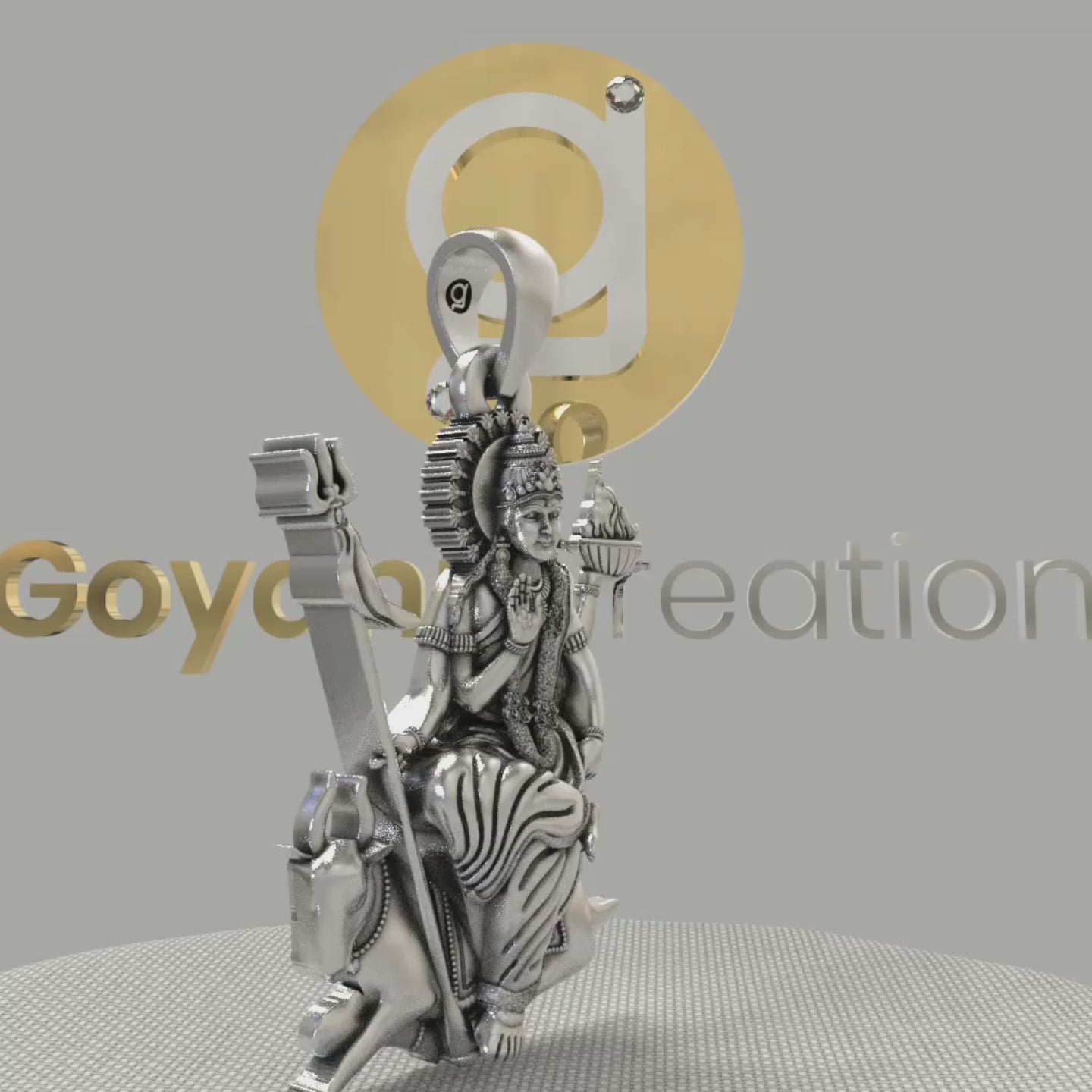 Silver Jahu Maa Pendant