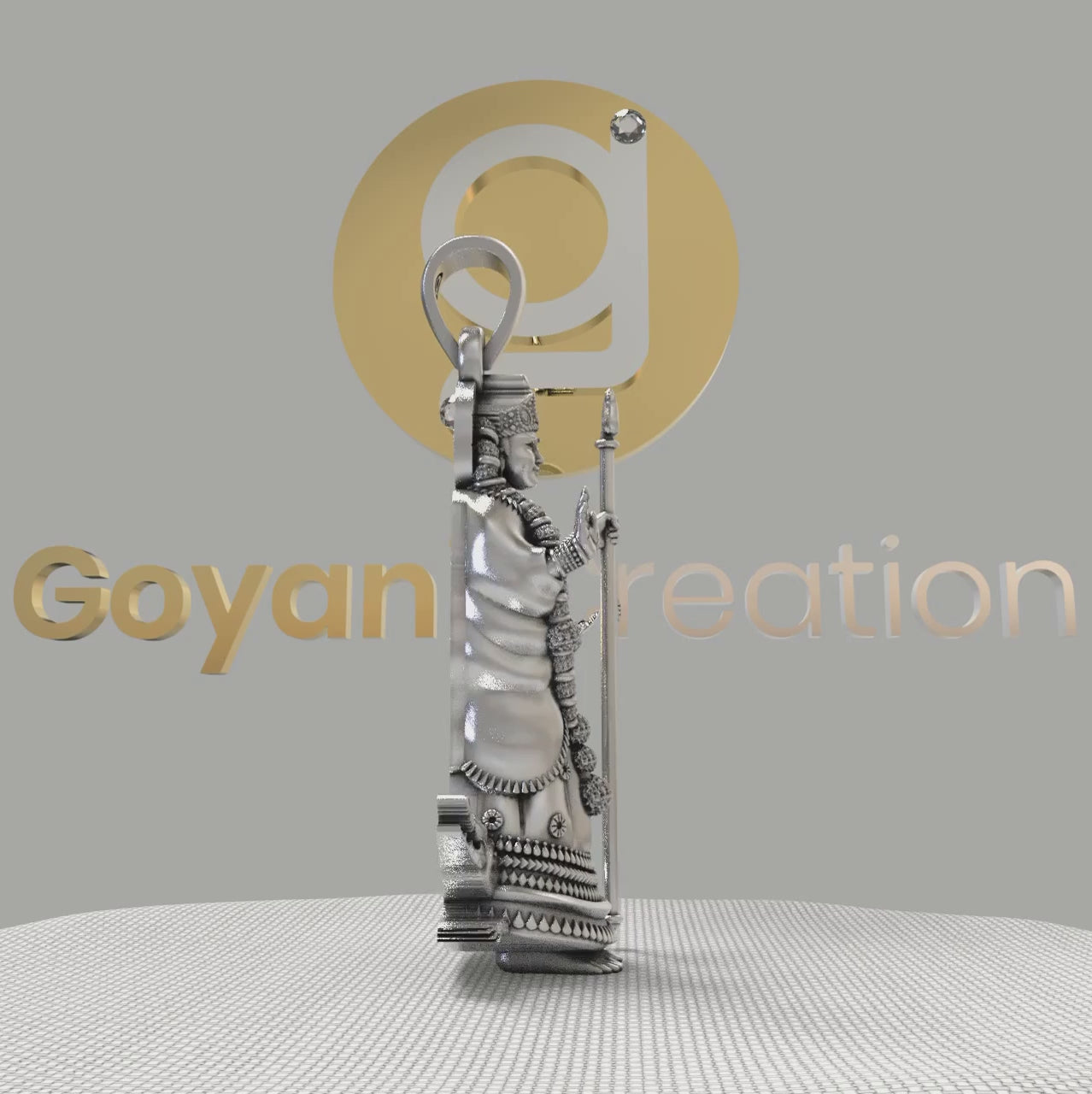 925 Silver Khodiyar Maa Pendant | Inspired by Kagwad Khodaldham Idol