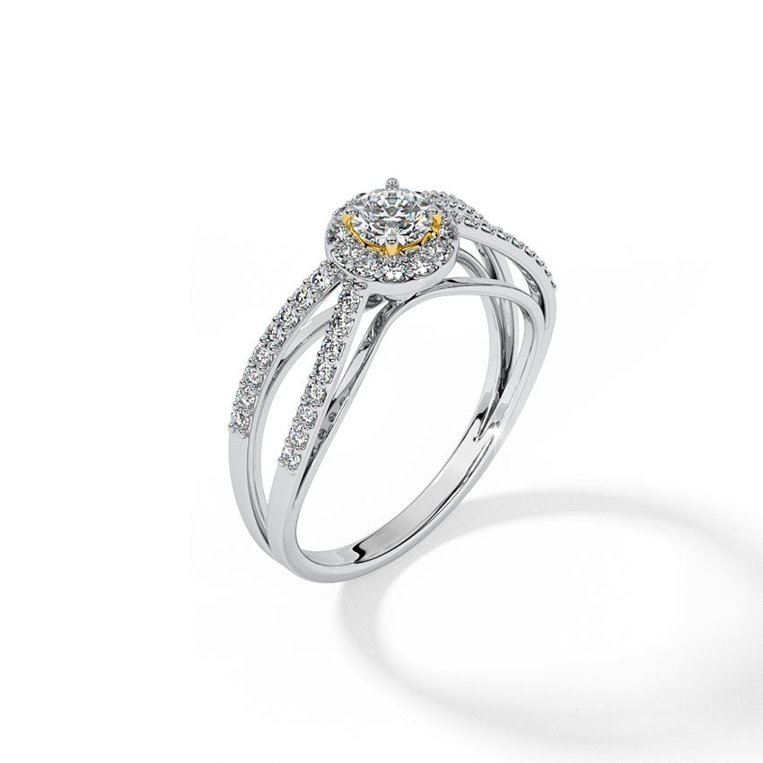 Lustre Silver Solitaire Ring for Women