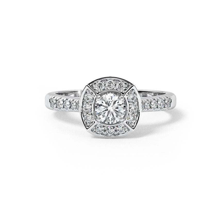 925 Silver Diamond Ring for Timeless Elegance