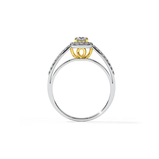 Lustre Silver Solitaire Ring for Women