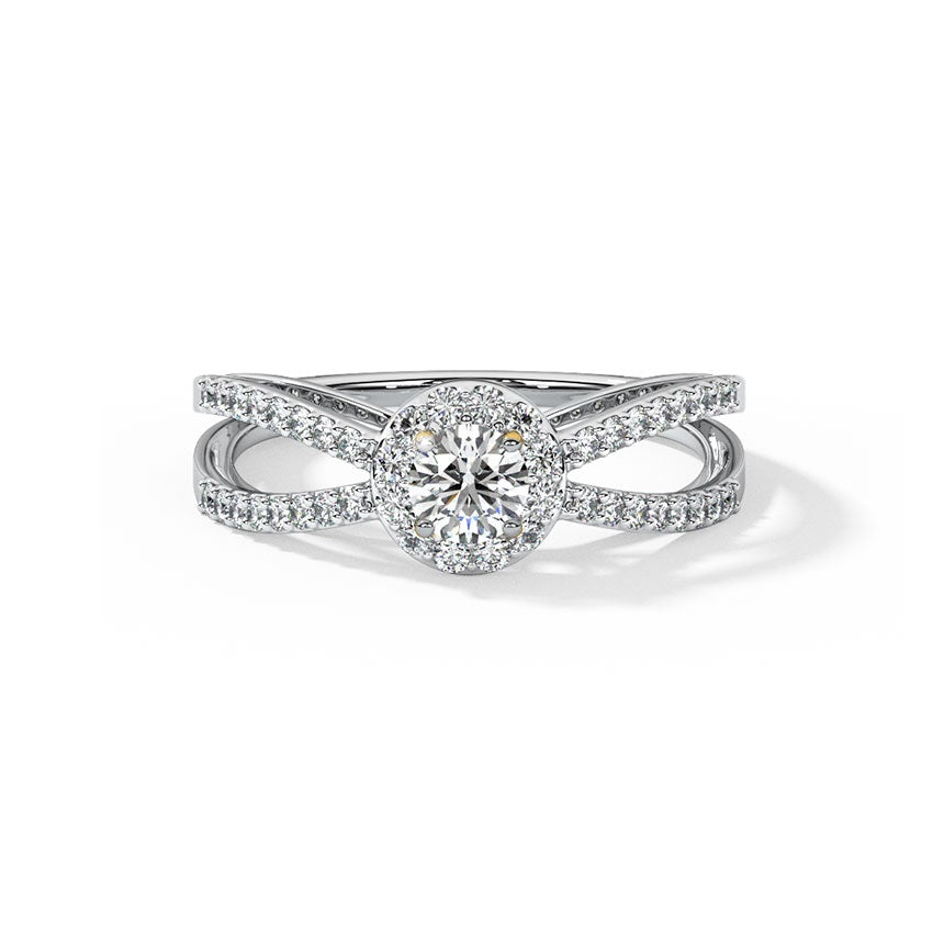 Lustre Silver Solitaire Ring for Women