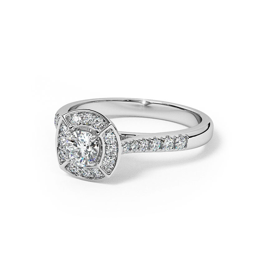 925 Silver Diamond Ring for Timeless Elegance