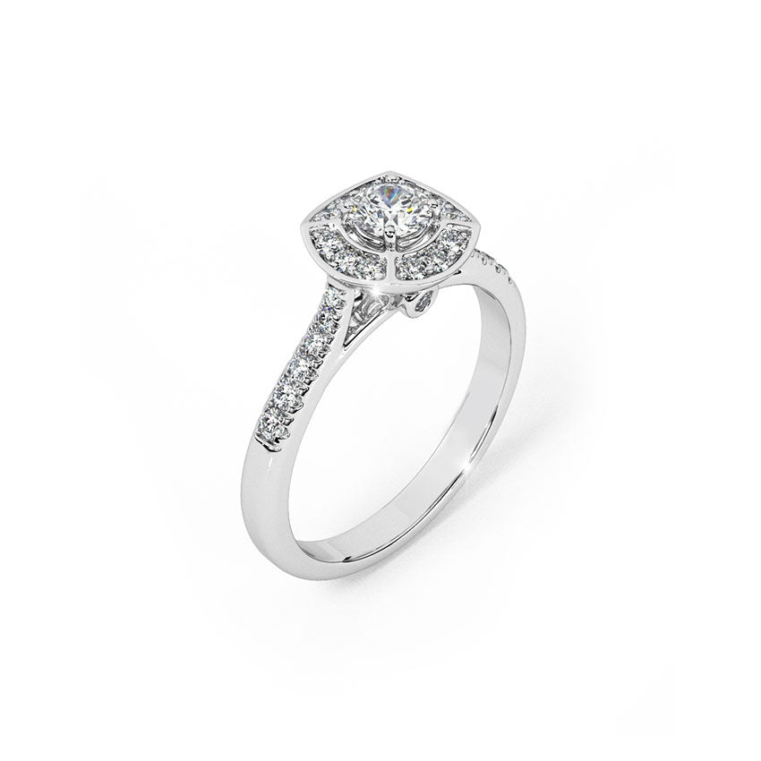 925 Silver Diamond Ring for Timeless Elegance