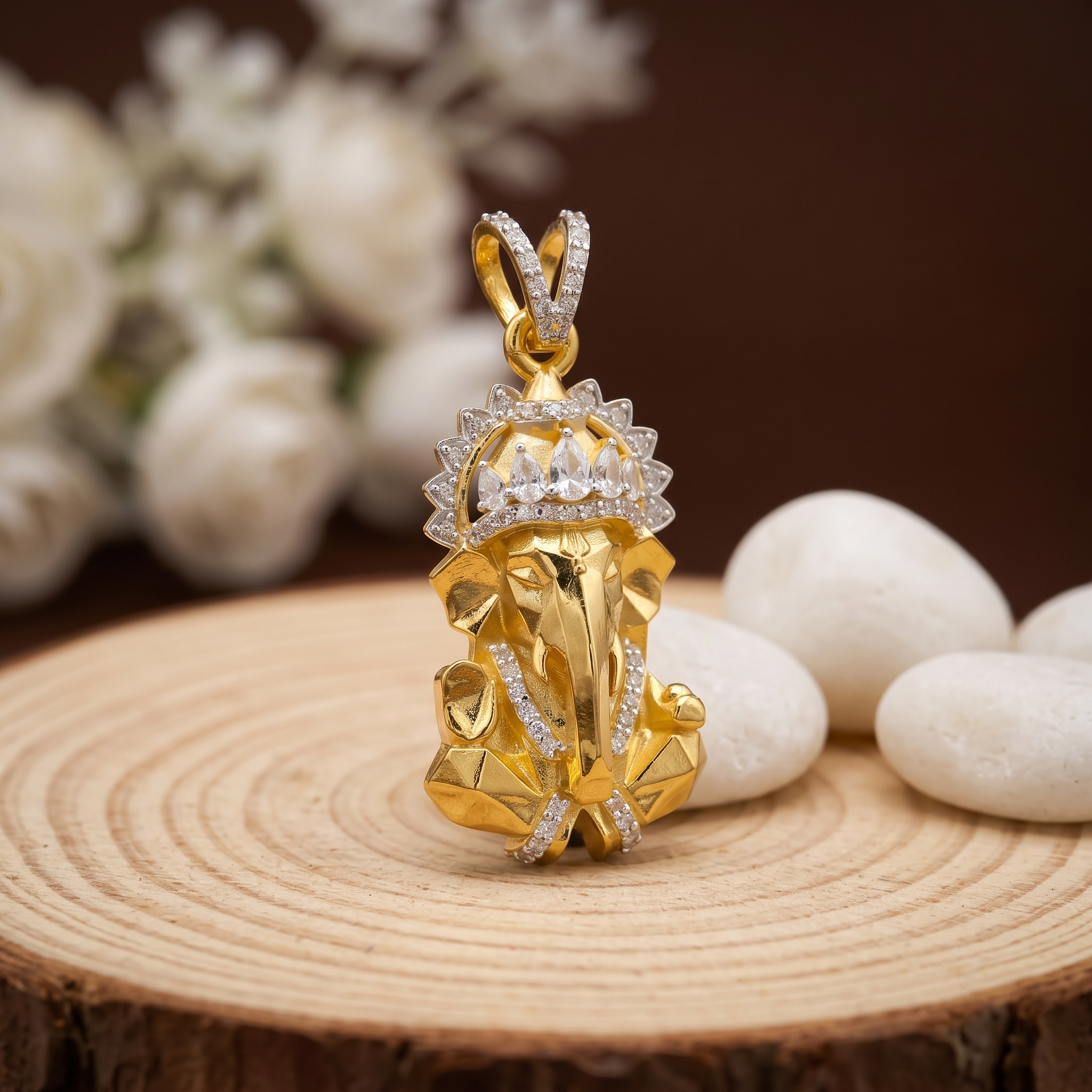 925 silver Ganesh pendant back craftsmanship detail