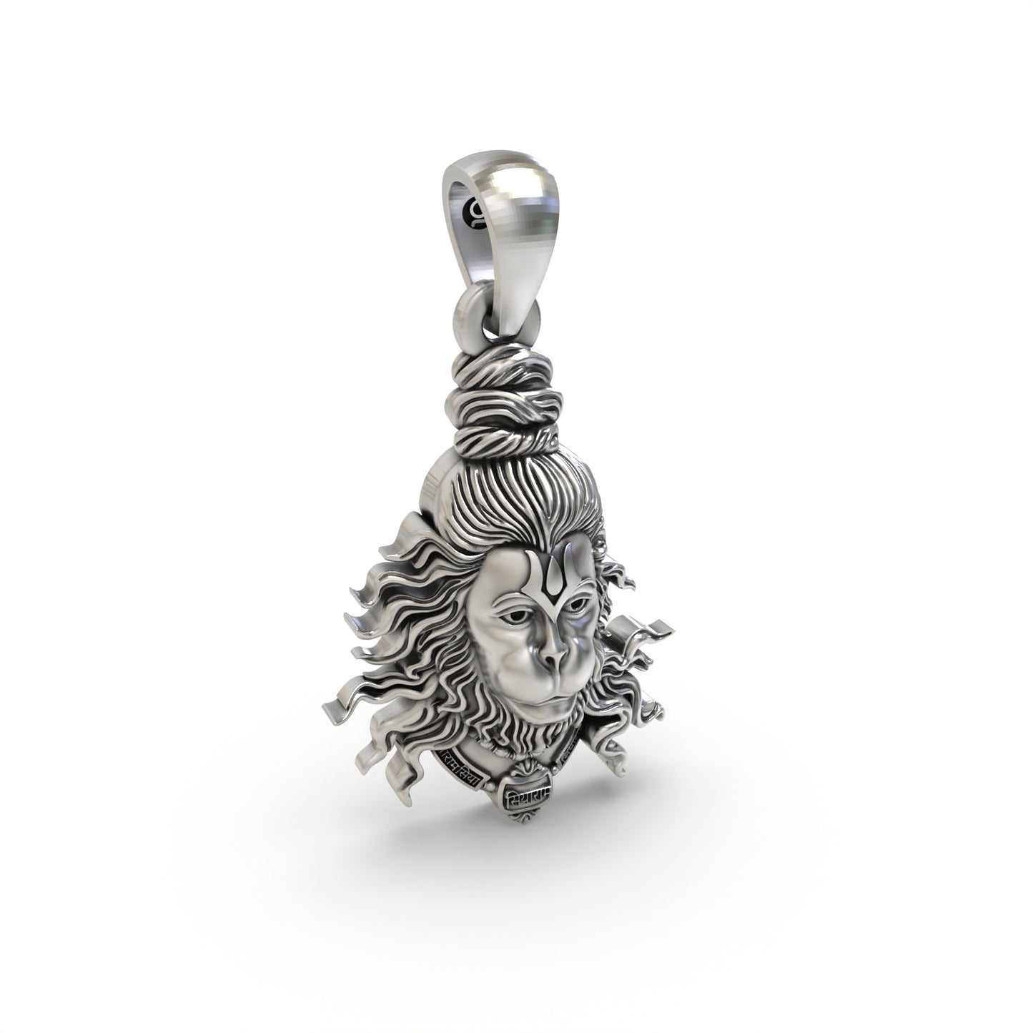 925 Silver Hanumanji Face Pendant