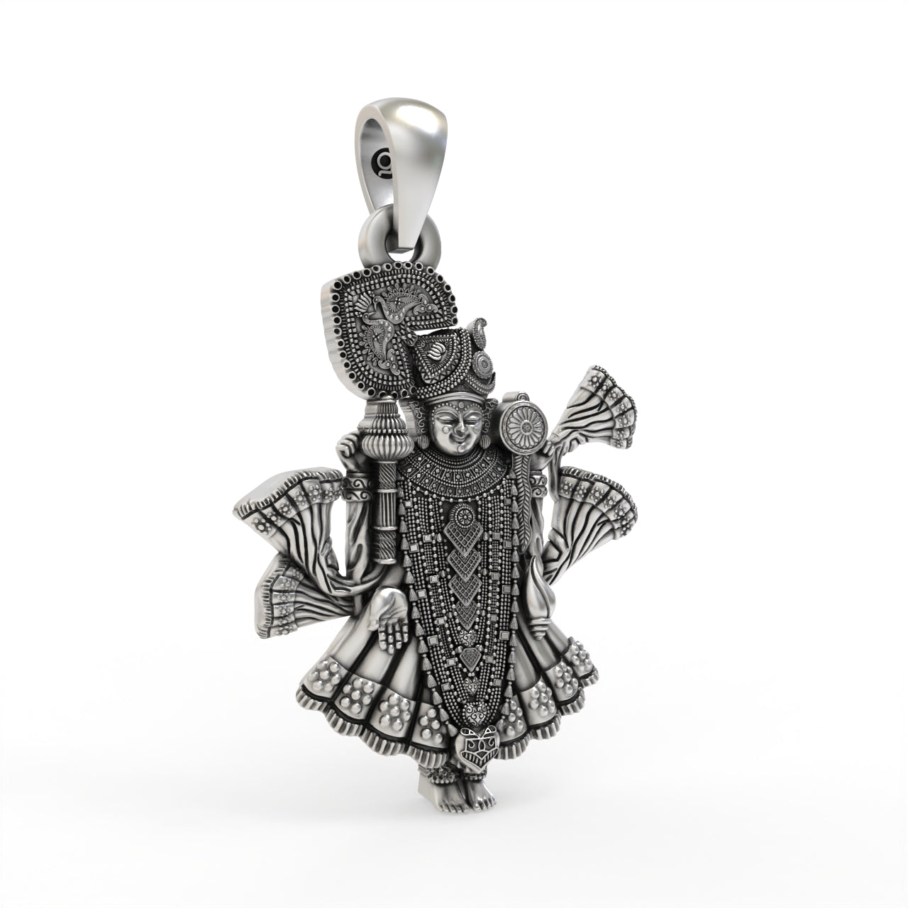 Silver Dwarkadhish Pendant