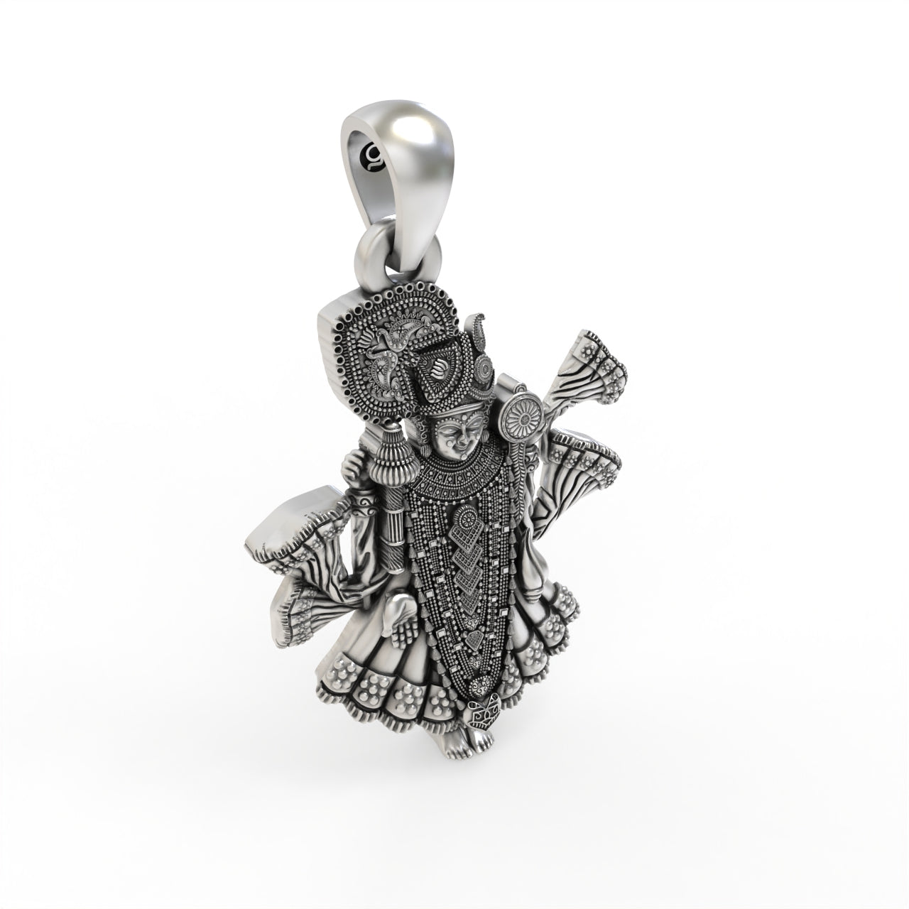 Silver Dwarkadhish Pendant