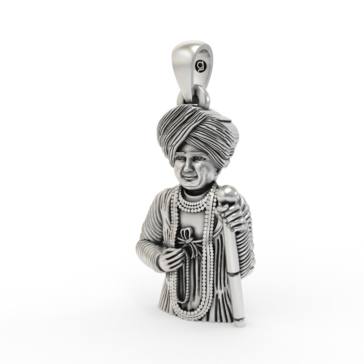 Silver Jalaram Bapa Pendant