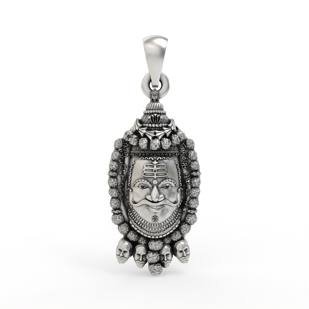 Silver Mahakal Pendant