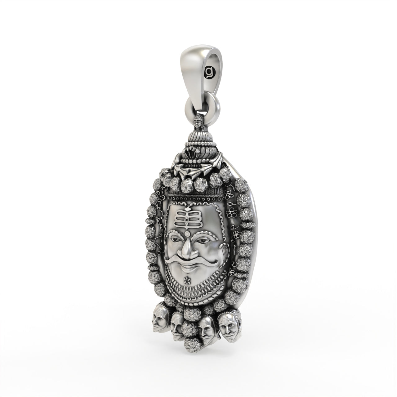 Silver Mahakal Pendant