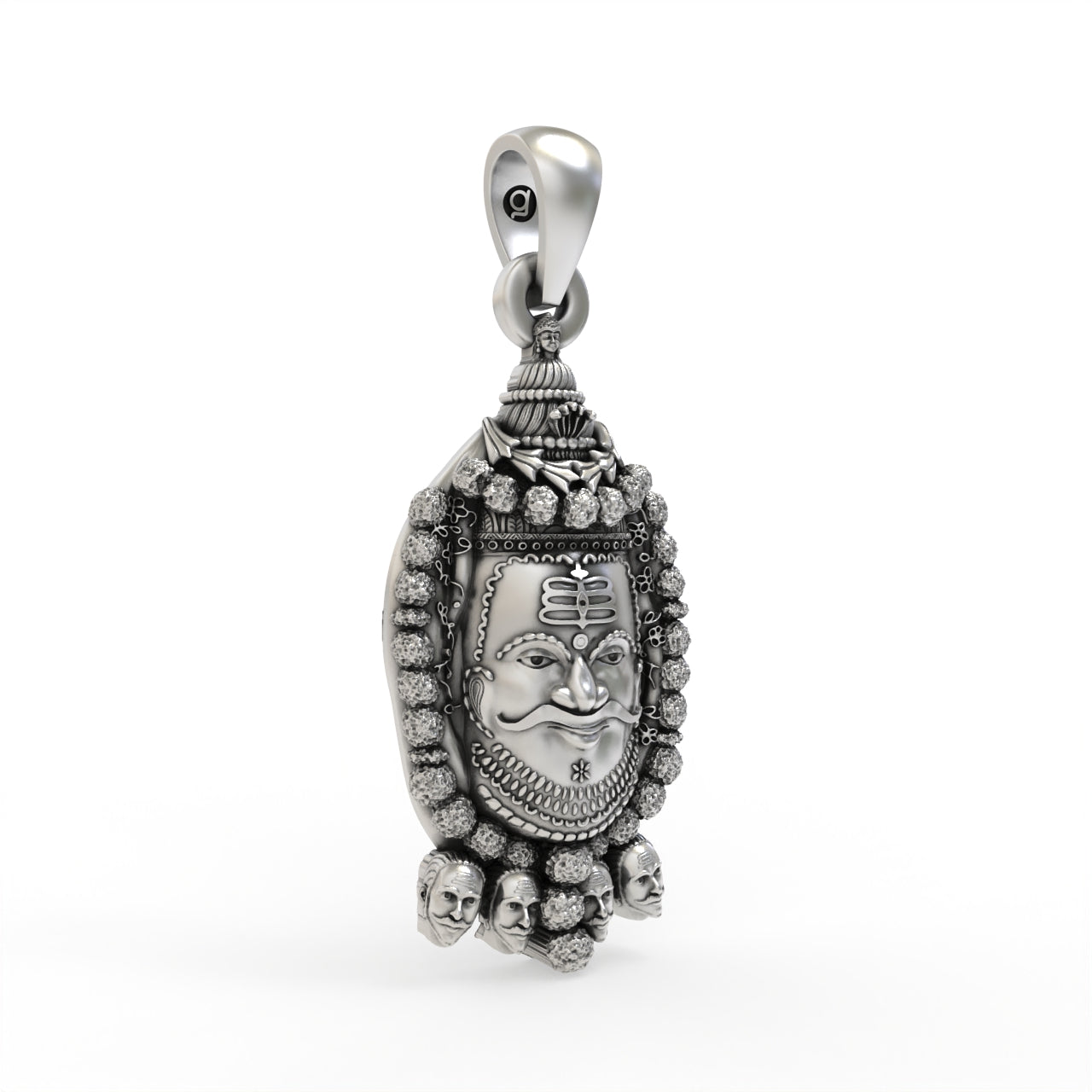 Silver Mahakal Pendant