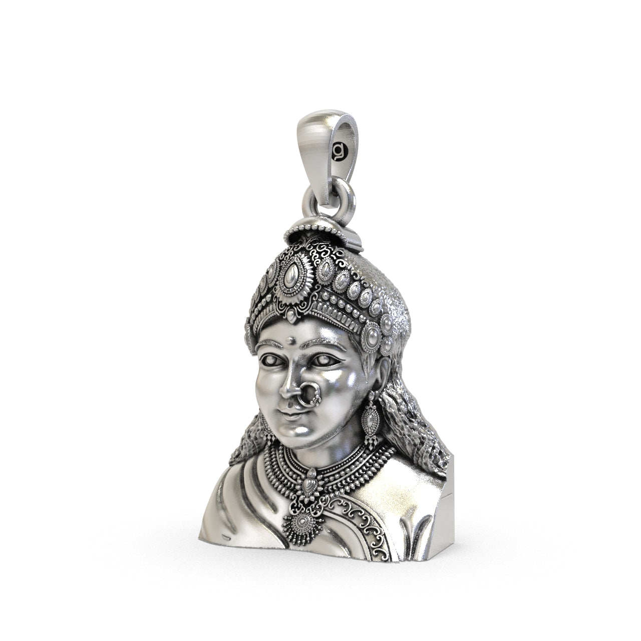 Silver Chehar maa Pendant