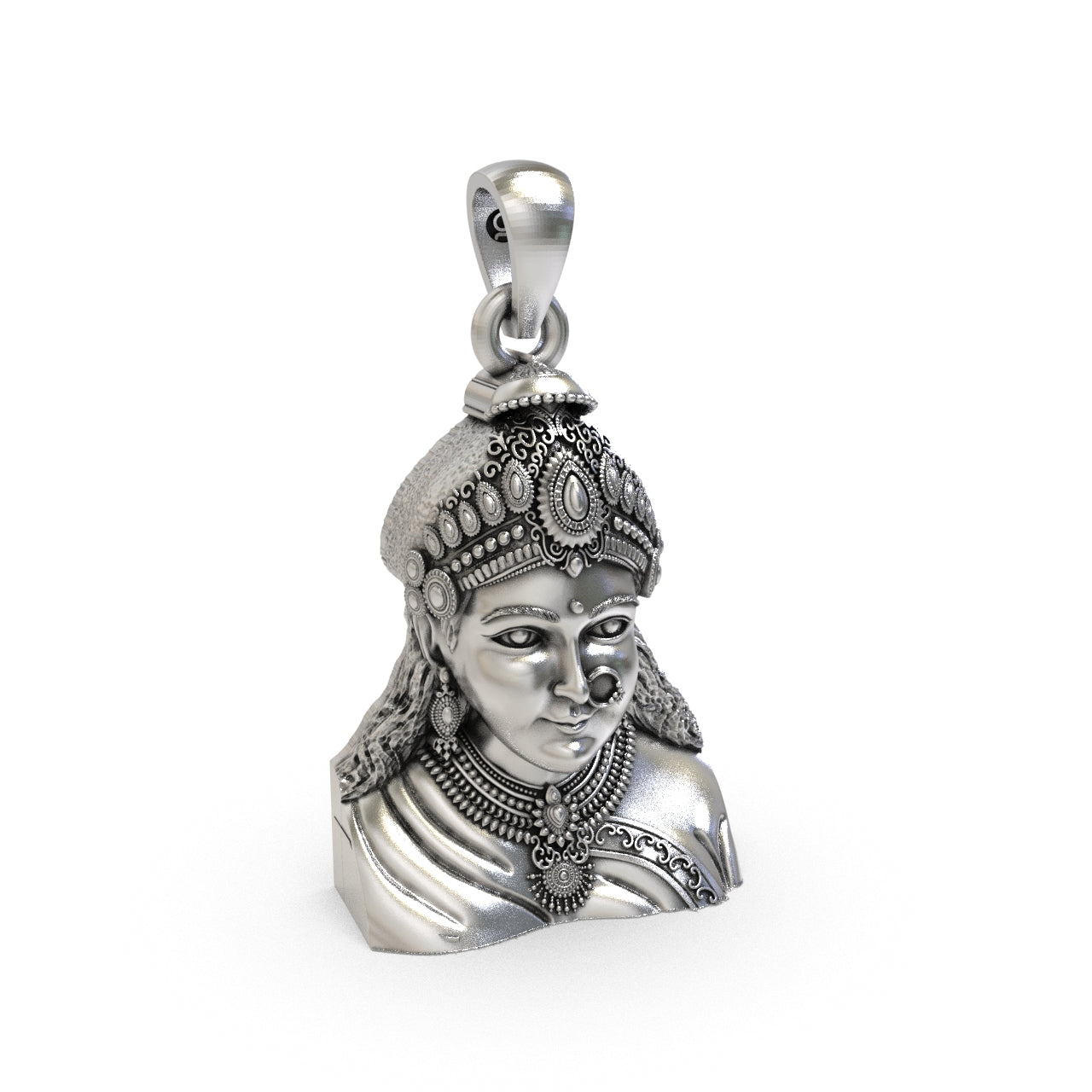 Silver Chehar maa Pendant