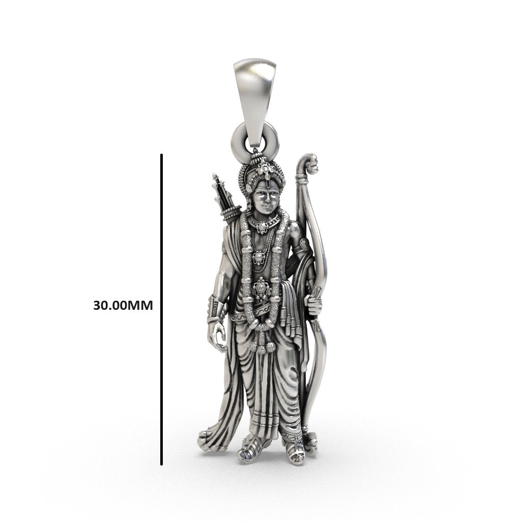 SIlver Lord Ram Pendant