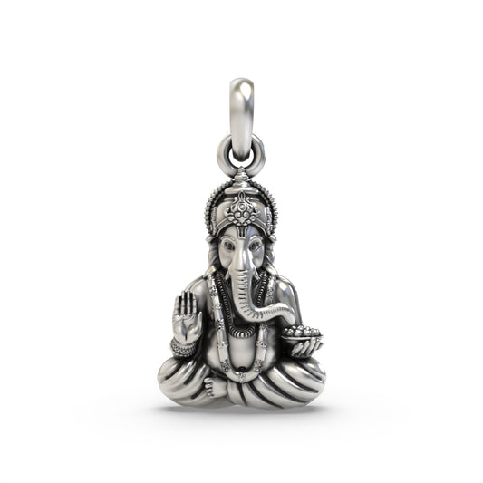 Silver Ganpati bapa Pendant