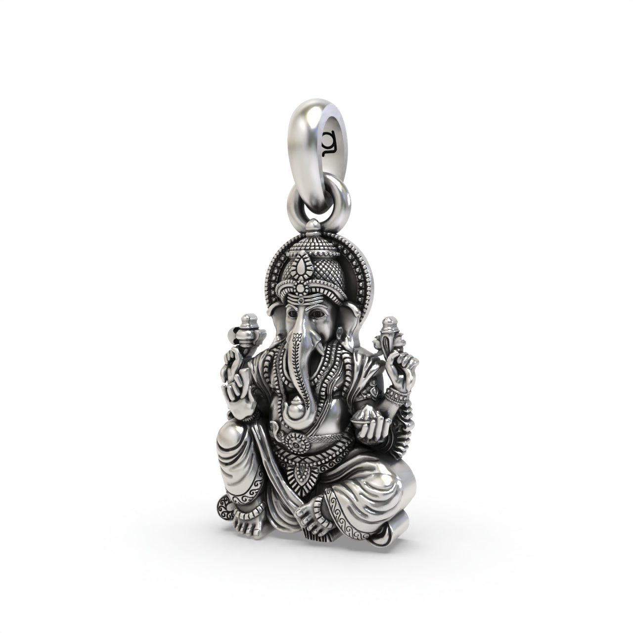 Silver Vakratunda ganesha Pendant