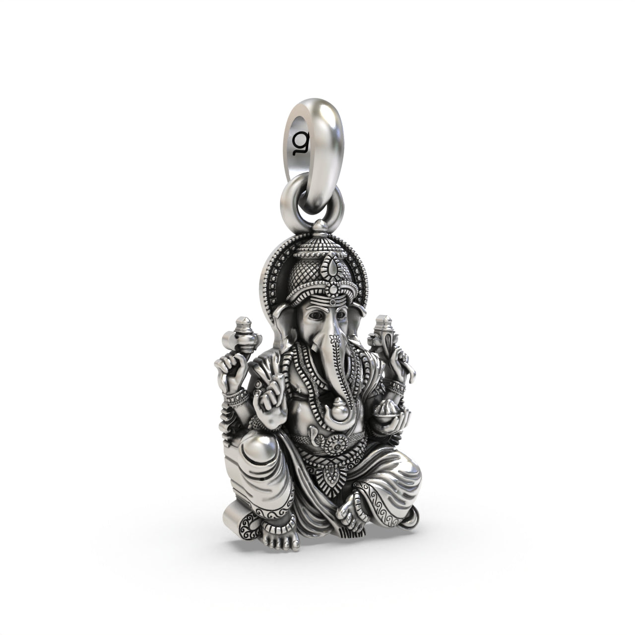 Silver Vakratunda ganesha Pendant