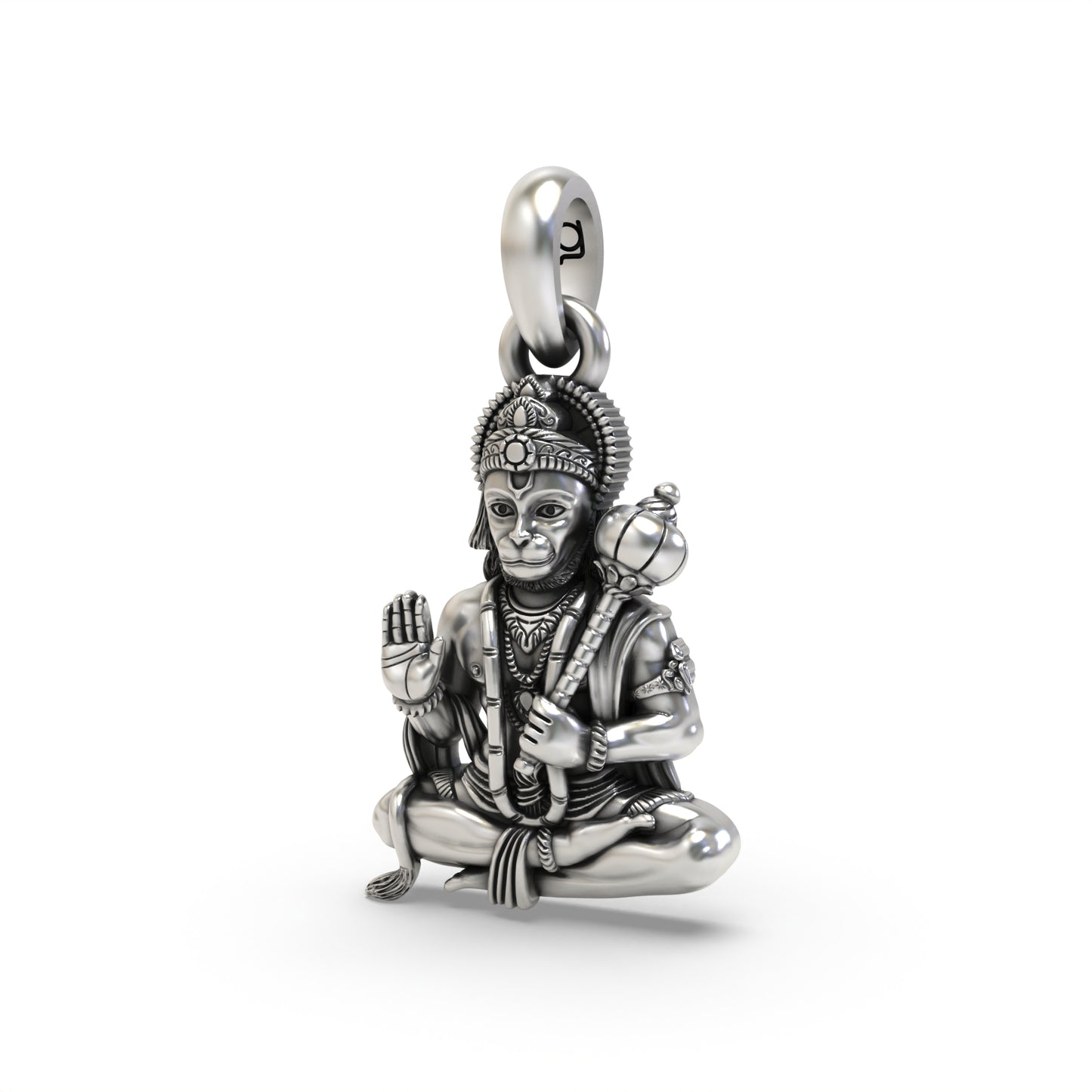 Silver Hanumanji pendant