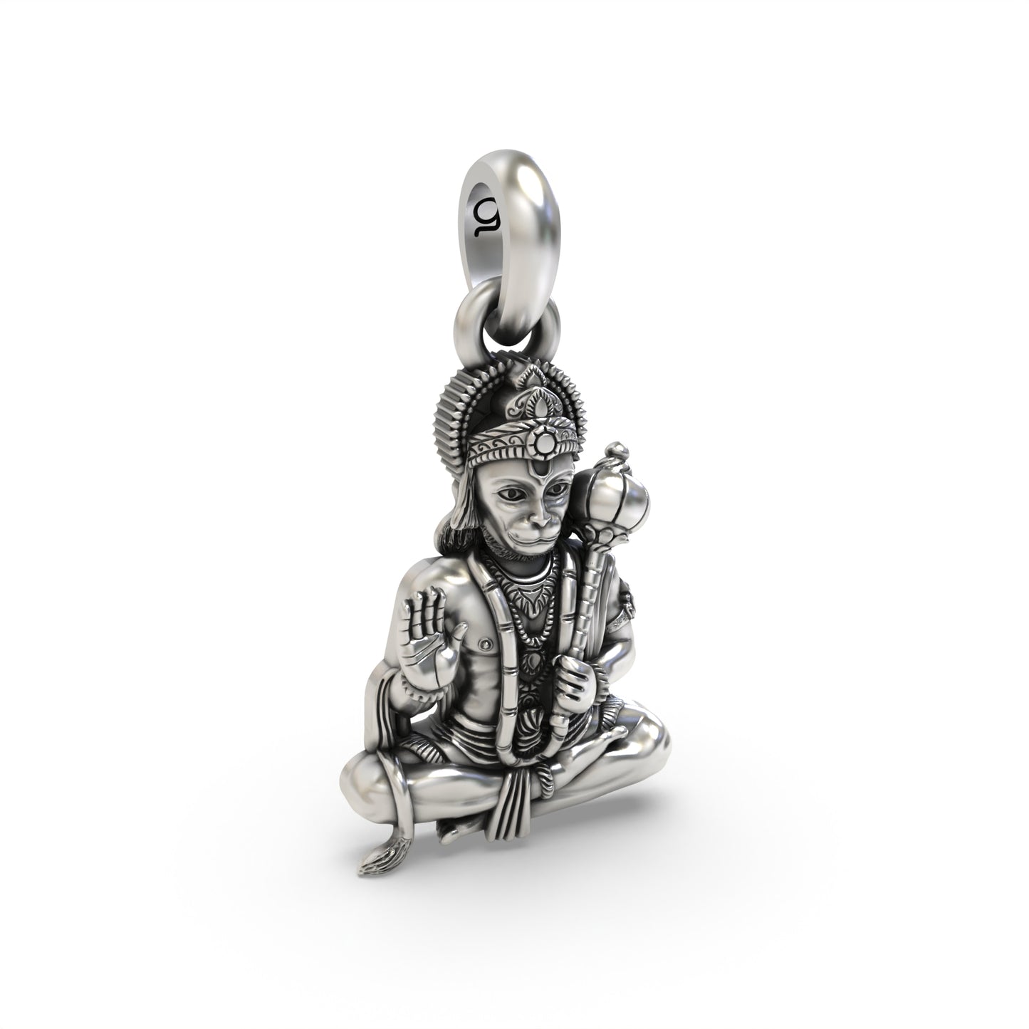 Silver Hanumanji pendant