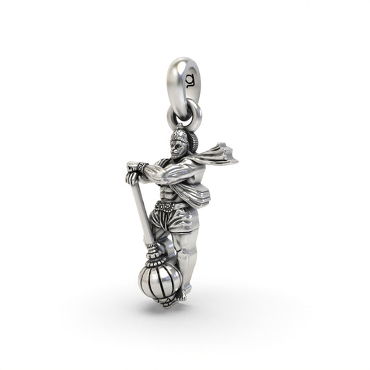 Silver Standing Hanumanji Pendant