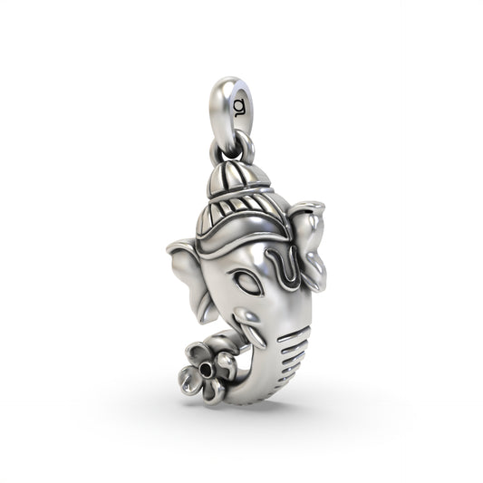 Silver ganesh face Pendant