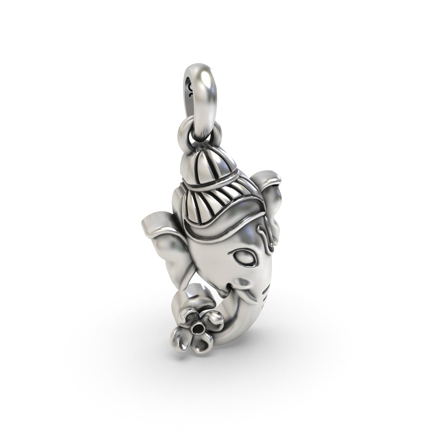 Silver ganesh face Pendant