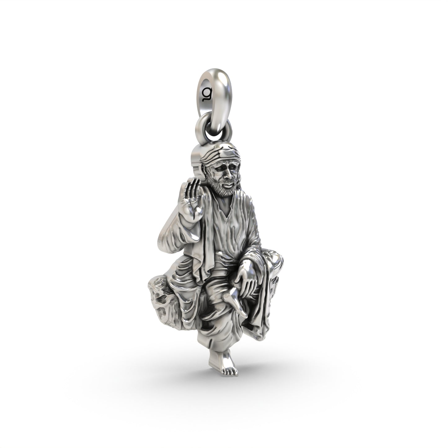 Silver Saibaba Pendant