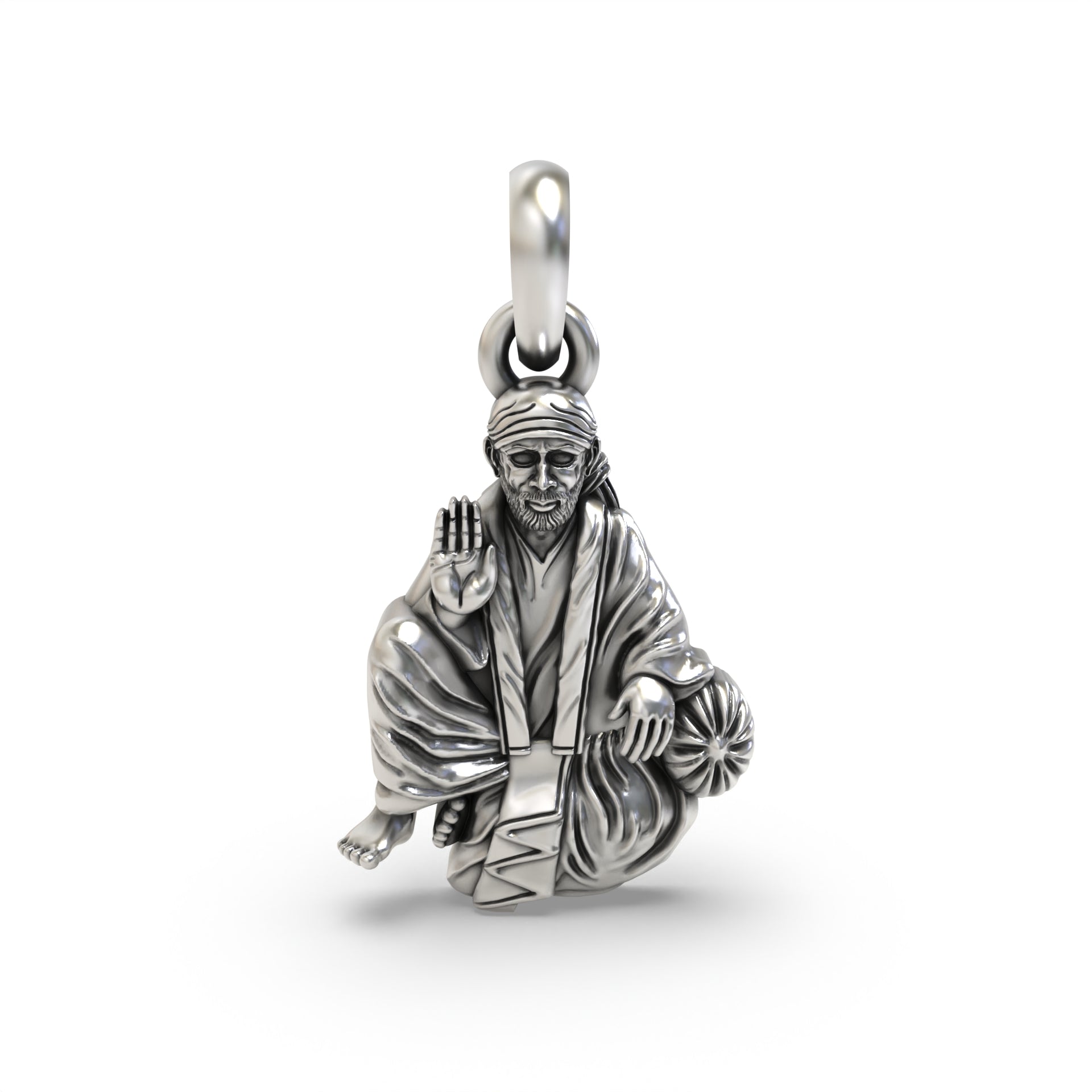 Sai Baba of Shirdi Silver Pendant