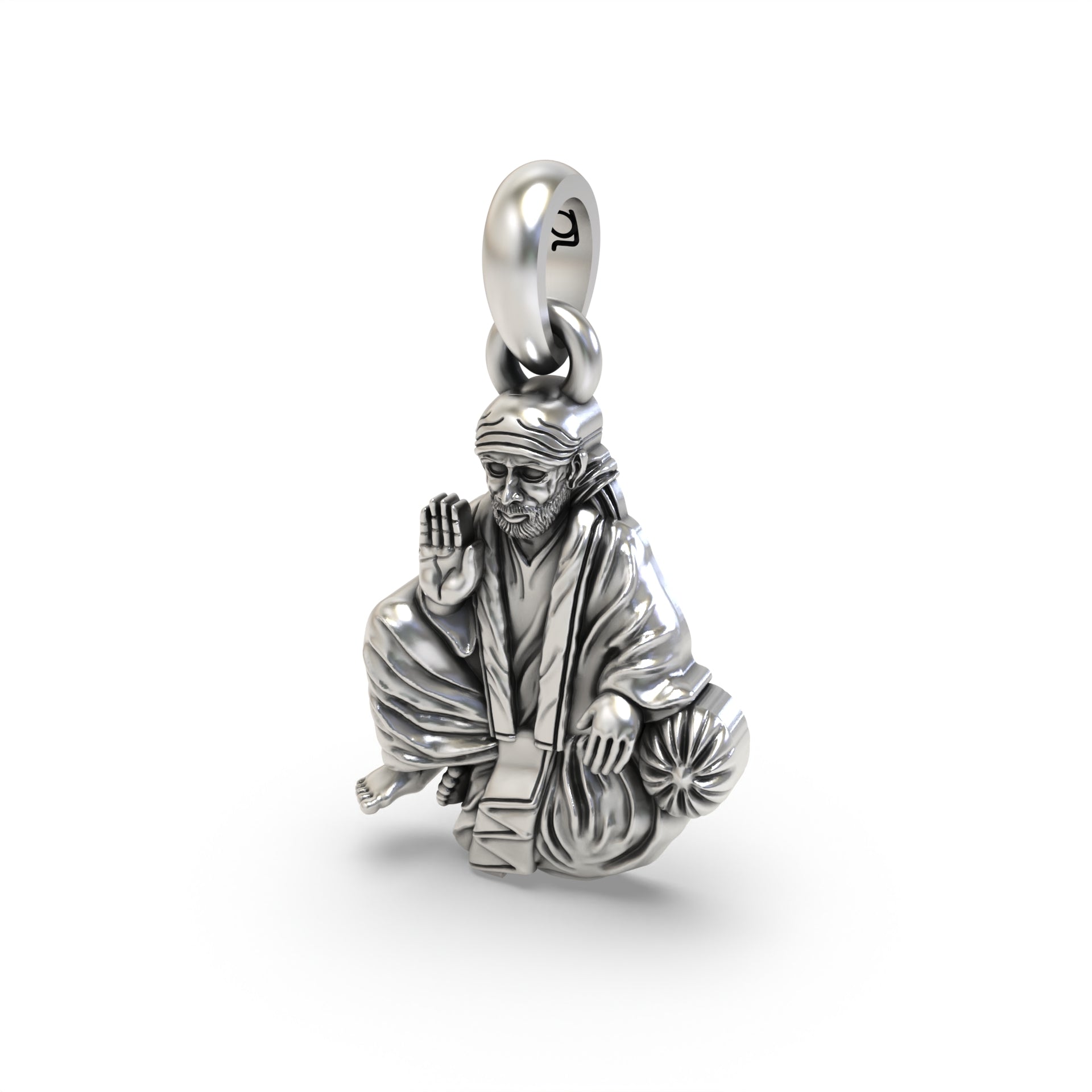 Sai Baba of Shirdi Silver Pendant