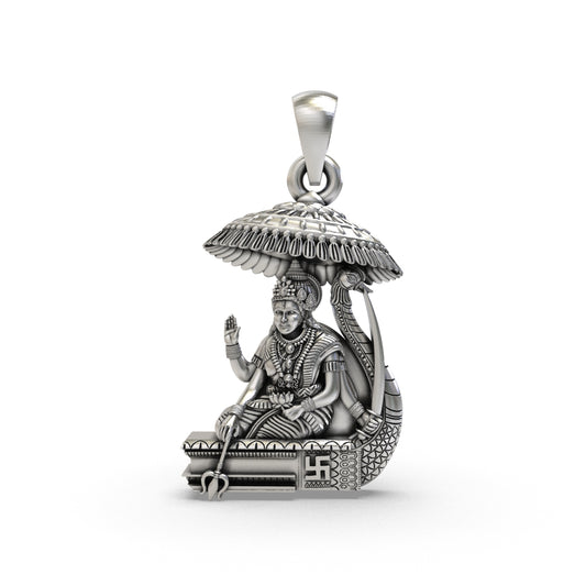 Silver Vahanvati Sikotar Mata Pendant