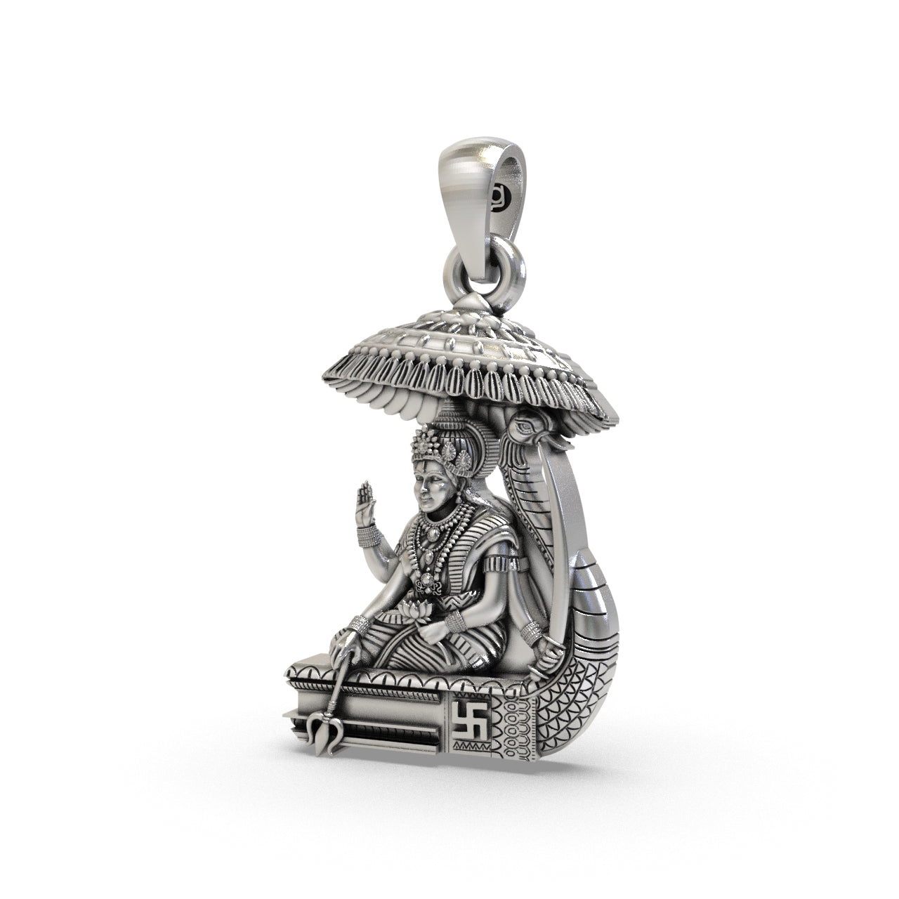 Silver Vahanvati Sikotar Mata Pendant