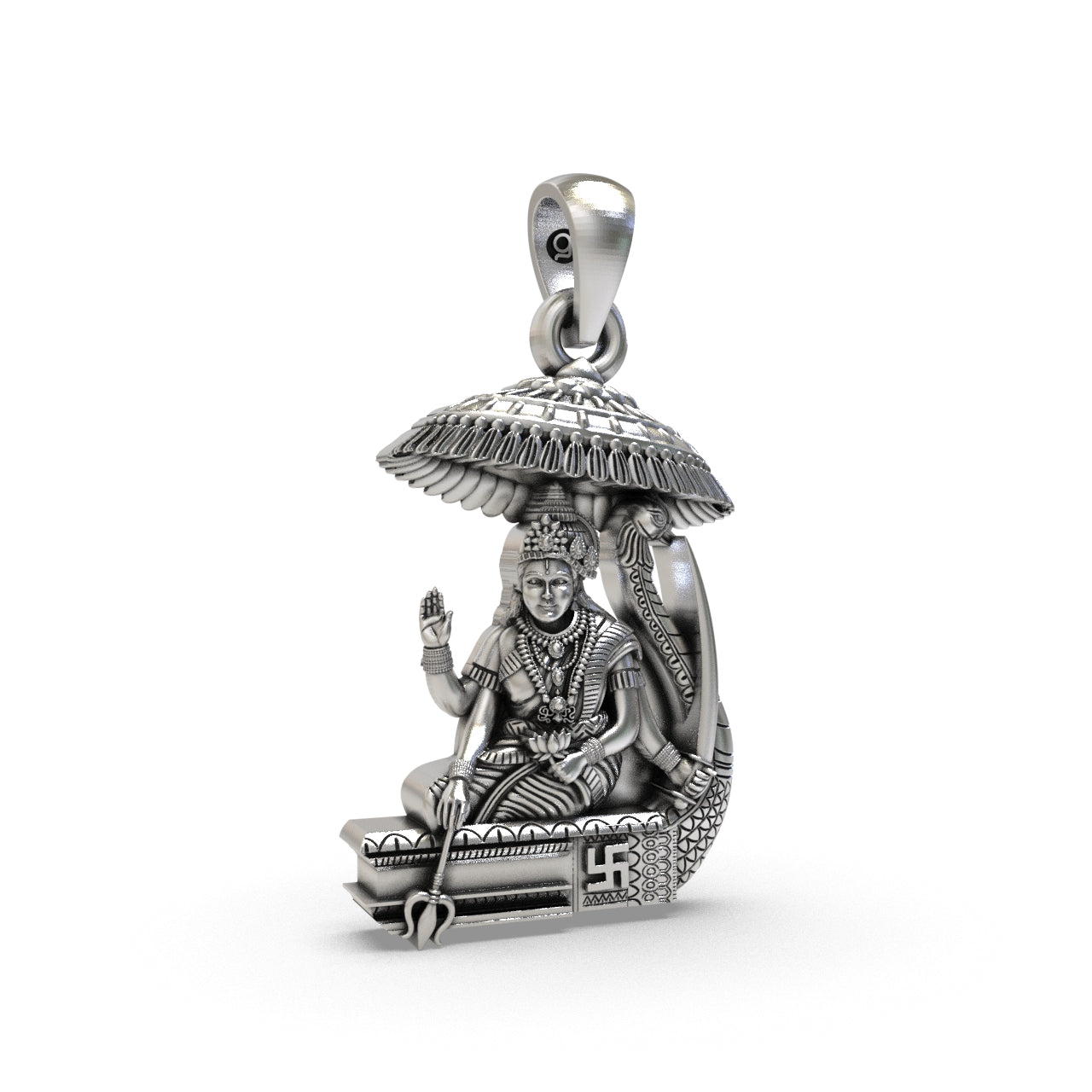 Silver Vahanvati Sikotar Mata Pendant