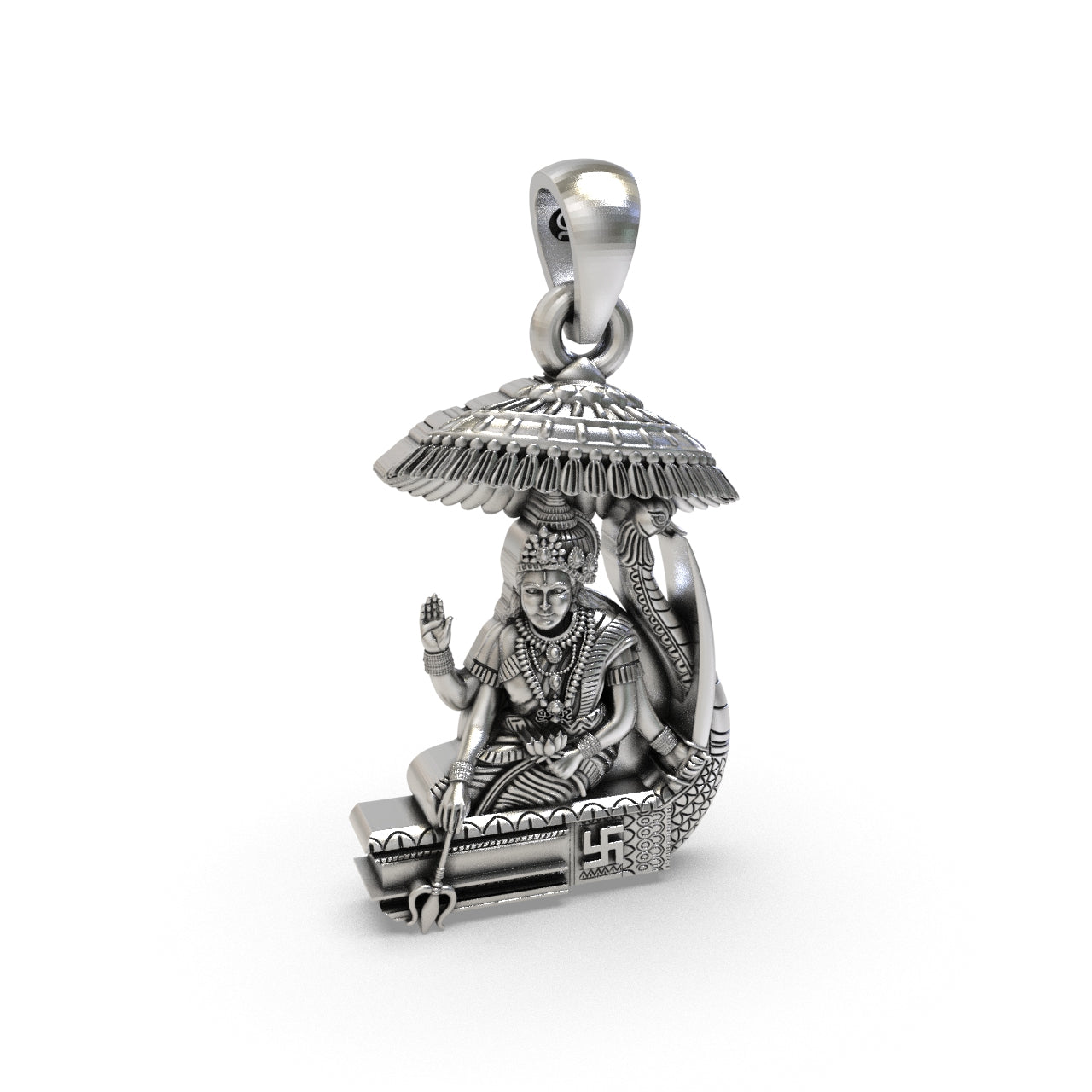 Silver Vahanvati Sikotar Mata Pendant