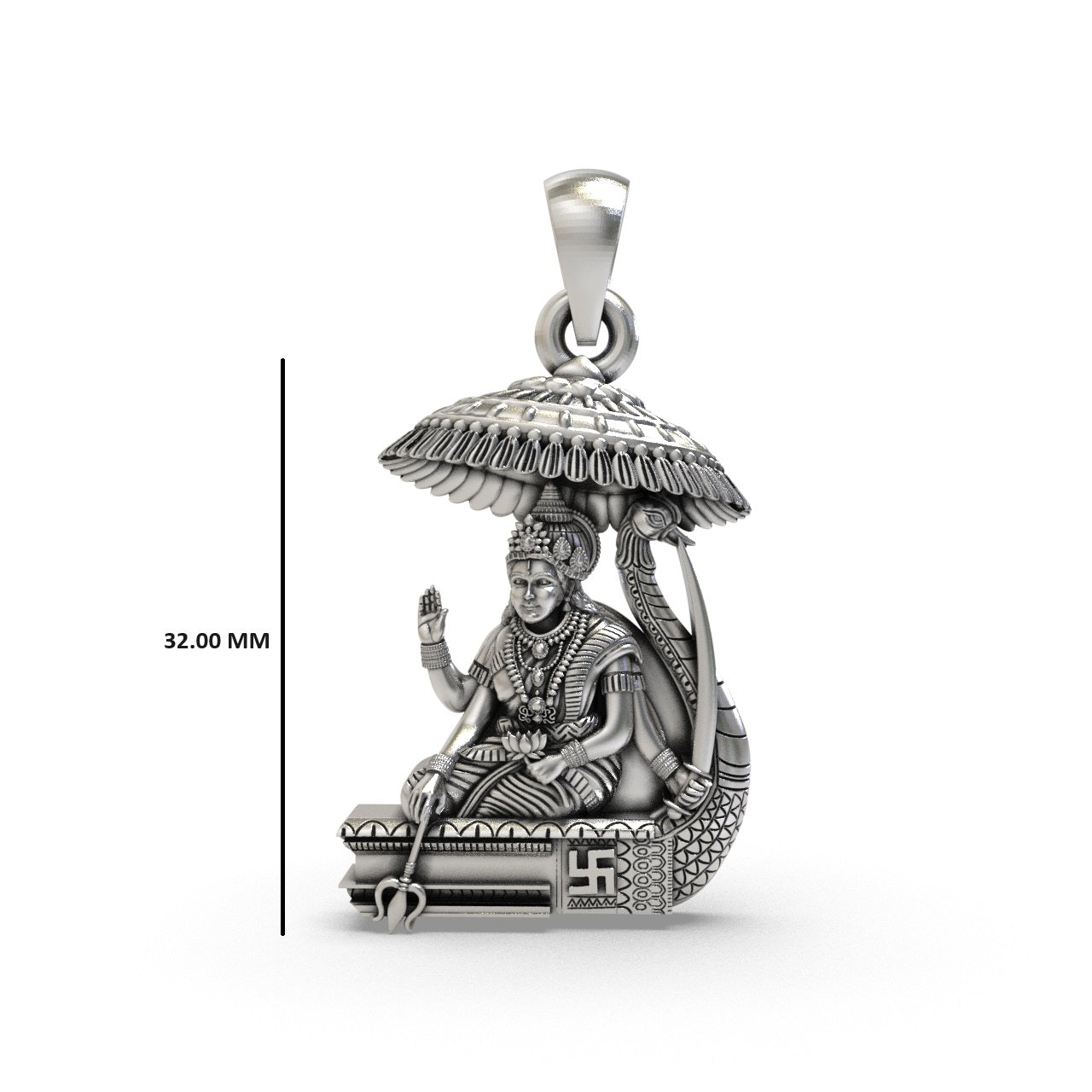 Silver Vahanvati Sikotar Mata Pendant