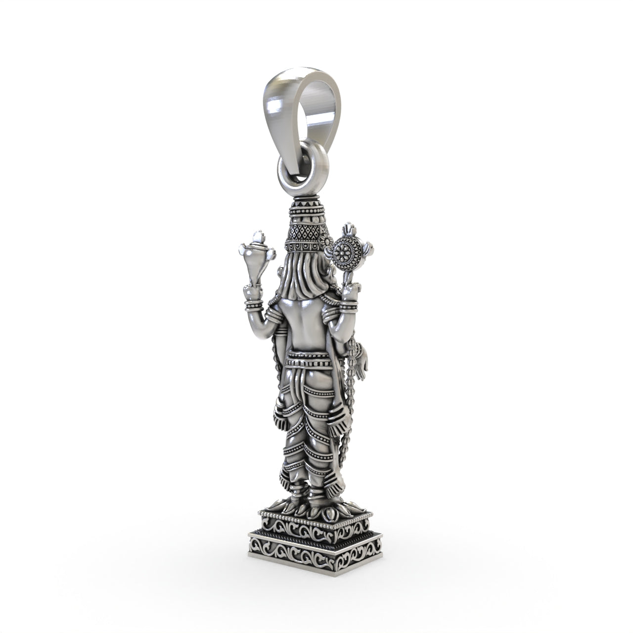 Silver Tirupati Balaji Pendant