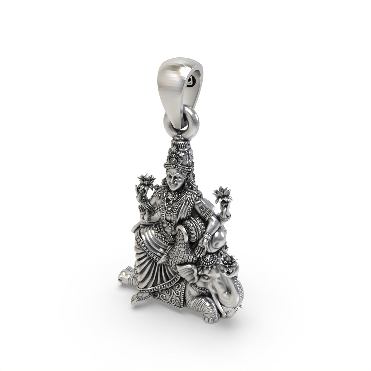 Silver Lakshmi Maa Pendant