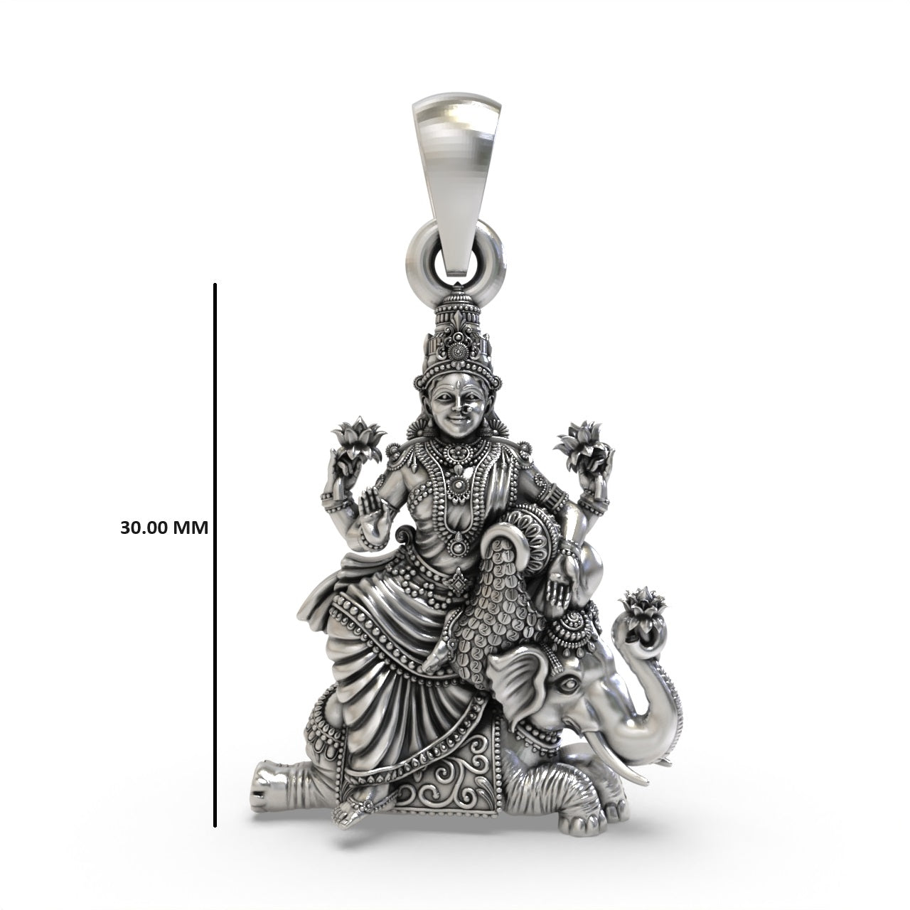 Silver Lakshmi Maa Pendant